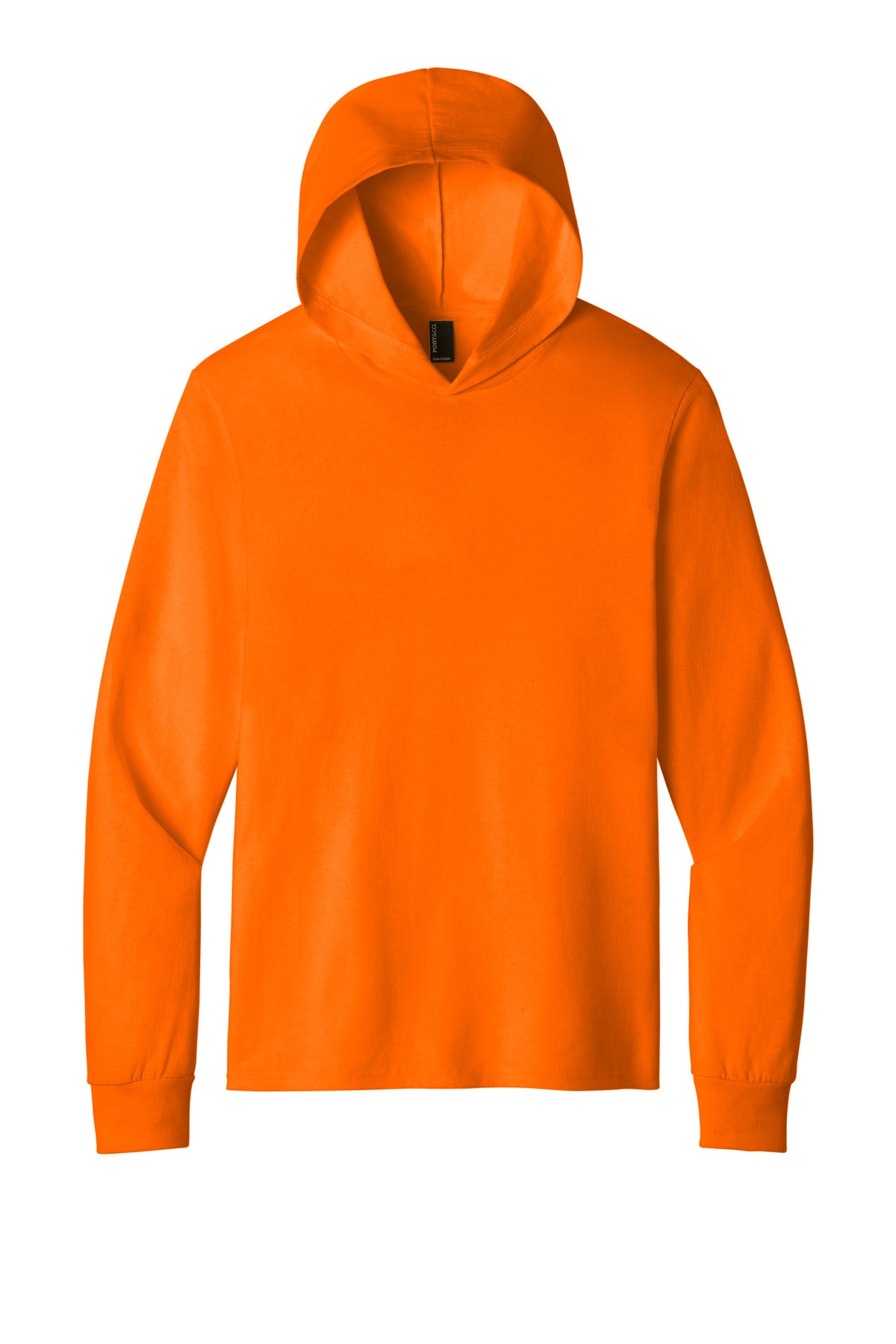 Port & Co Core Cotton Pullover Hooded Tee - S. Orange