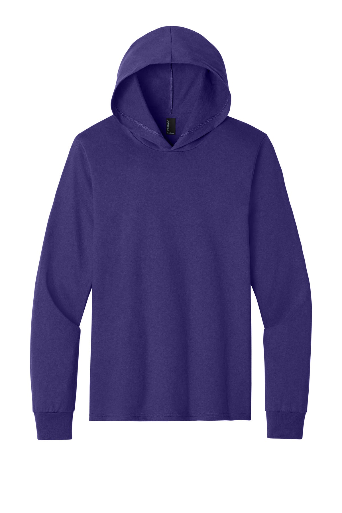 Port & Co Core Cotton Pullover Hooded Tee - Team Purple