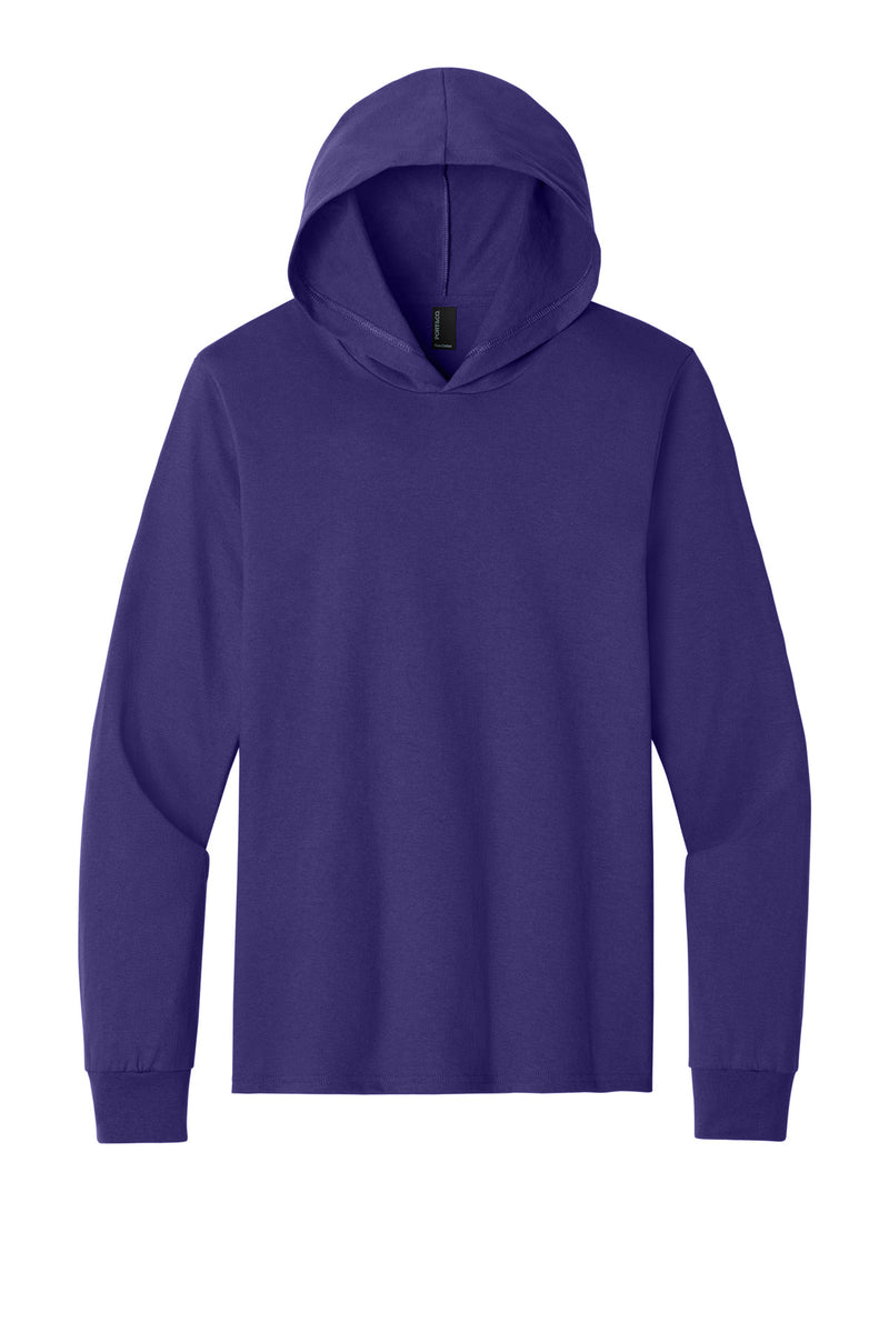 Port & Co Core Cotton Pullover Hooded Tee - Team Purple