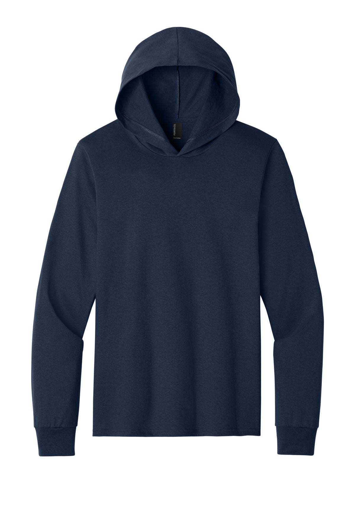 Port & Co Core Cotton Pullover Hooded Tee - True Navy