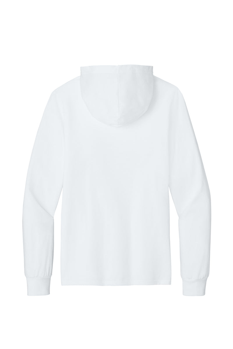 Port & Co Core Cotton Pullover Hooded Tee - White