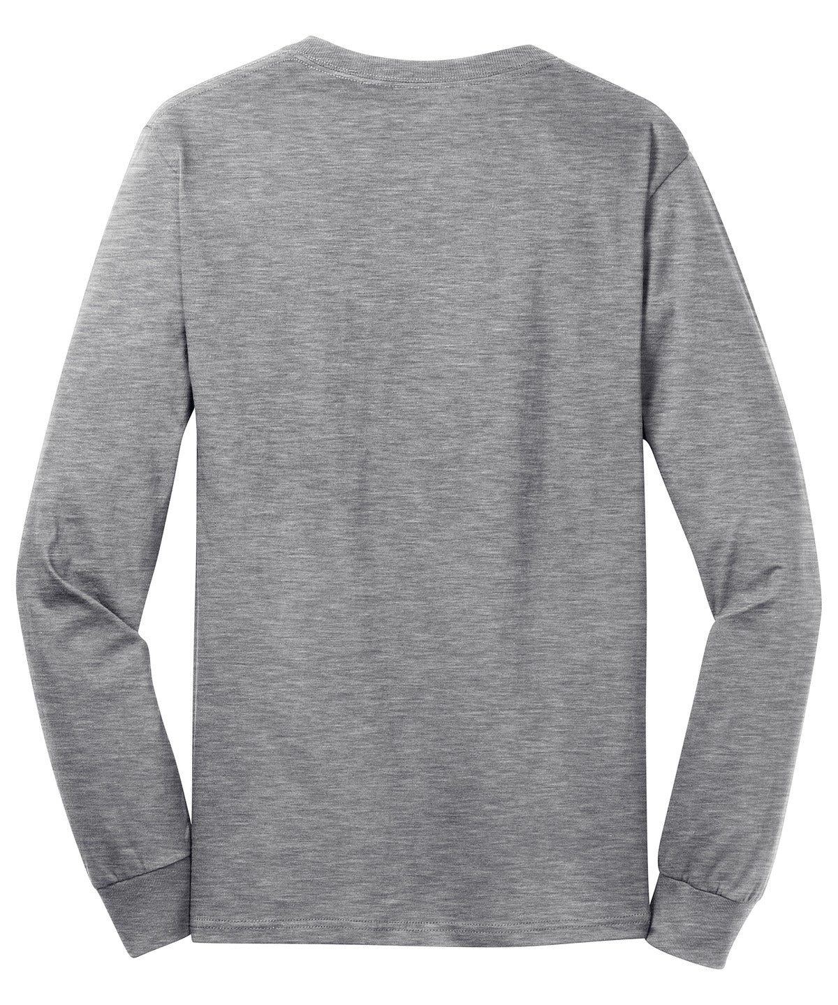 Port & Co Long Sleeve Core Cotton Tee - Athletic Heather