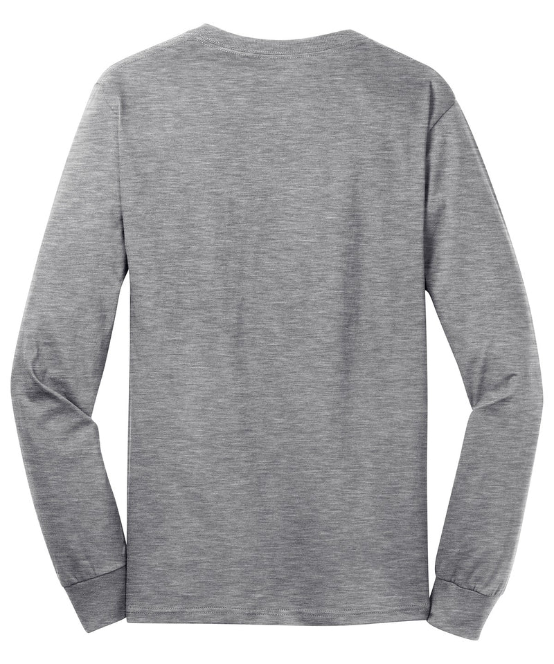Port & Co Long Sleeve Core Cotton Tee - Athletic Heather