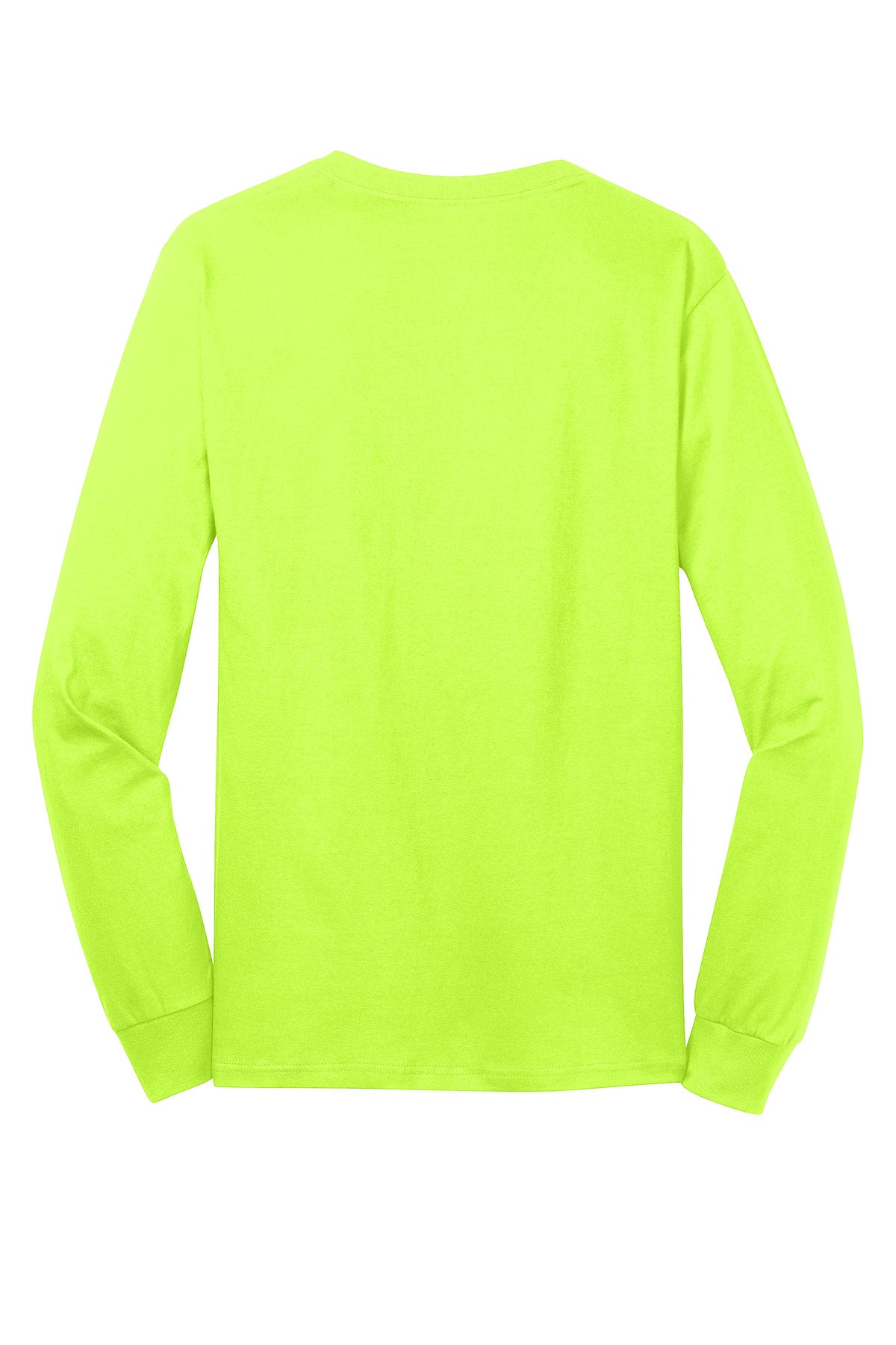 Port & Co Long Sleeve Core Cotton Tee - S. Green