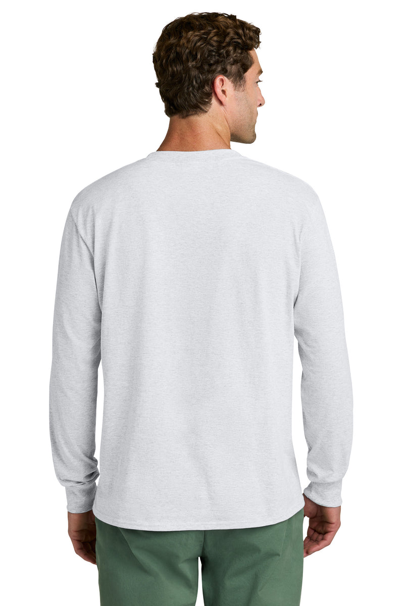 Port & Co Long Sleeve Core Cotton Tee - Ash