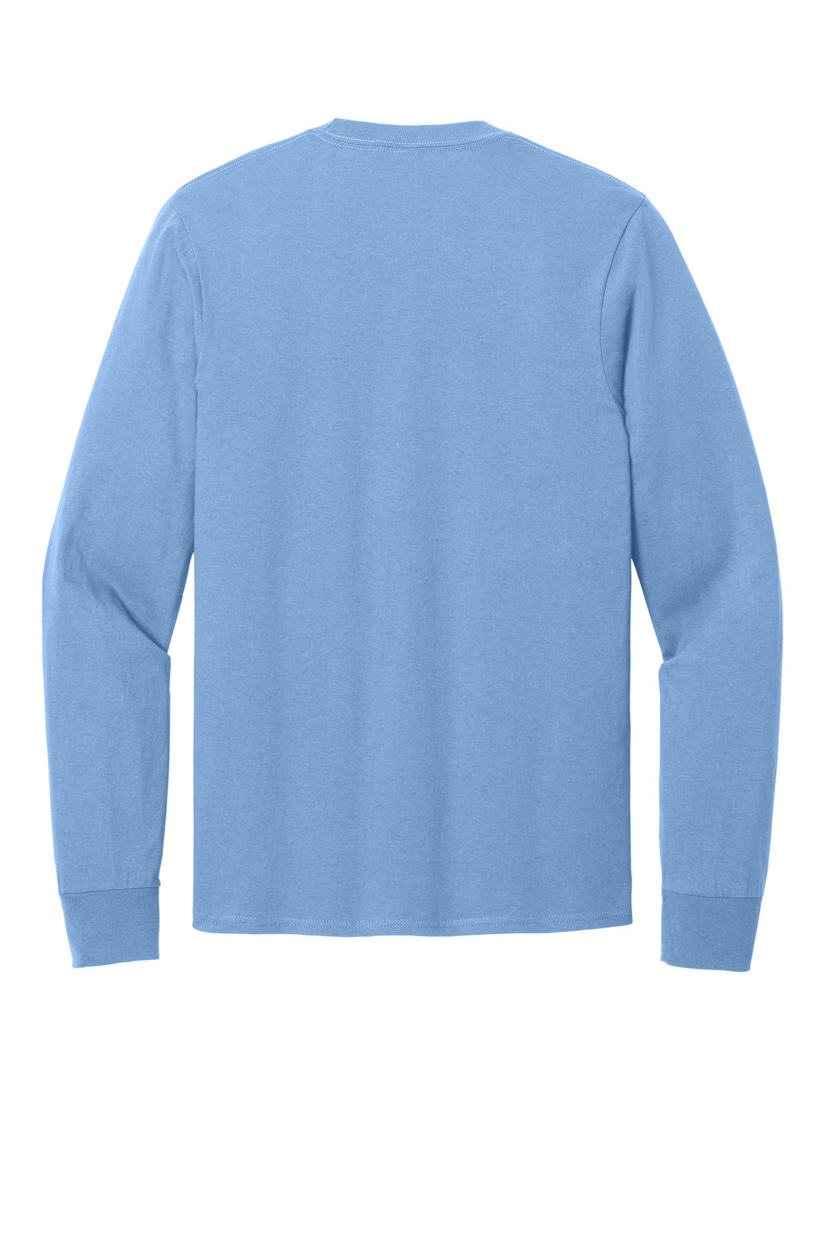 Port & Co Long Sleeve Core Cotton Tee - Carolina Blue