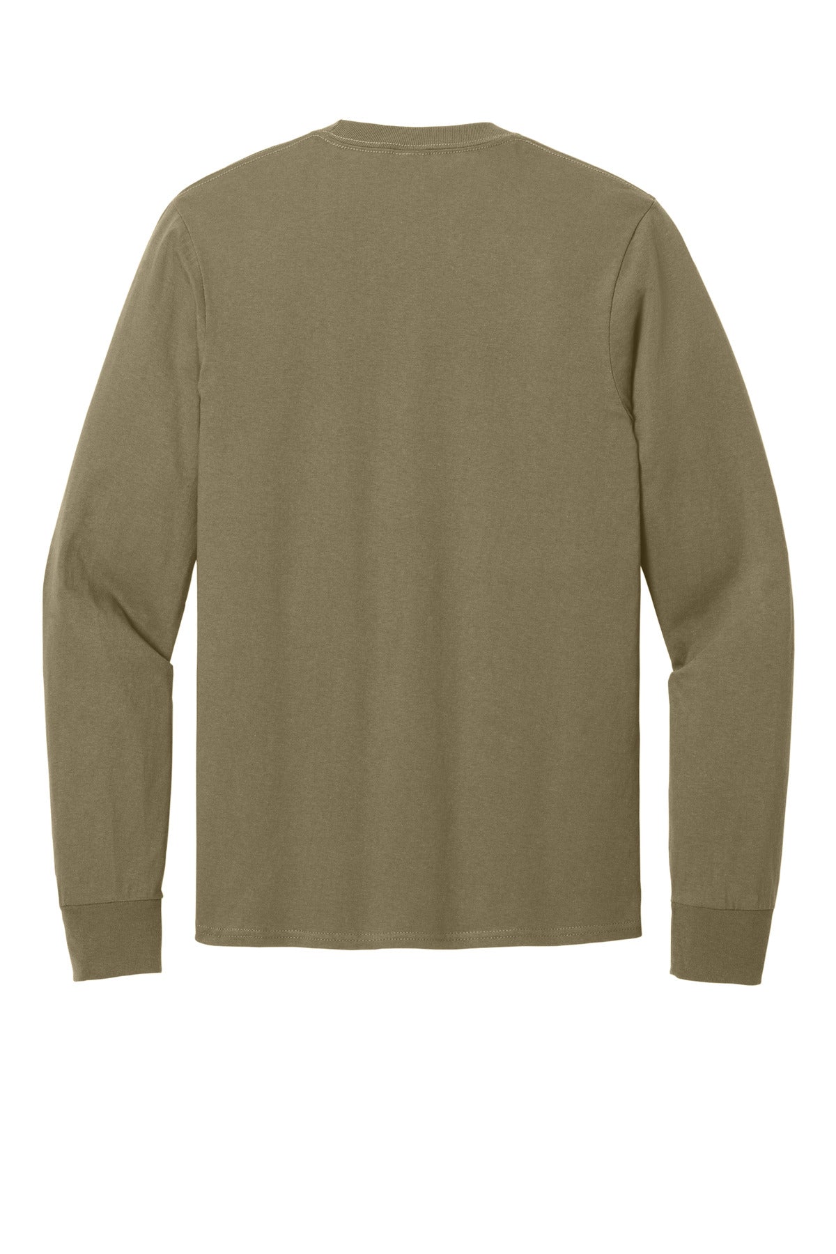 Port & Co Long Sleeve Core Cotton Tee - Coyote Brown