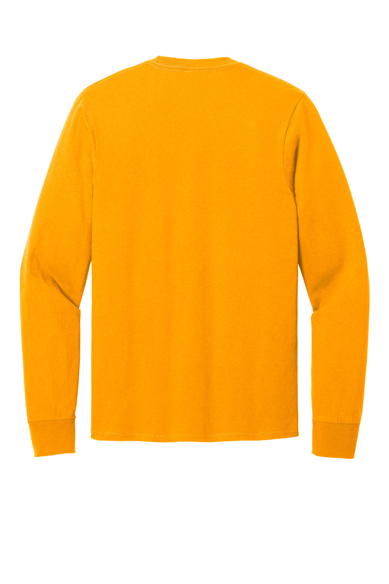 Port & Co Long Sleeve Core Cotton Tee - Gold