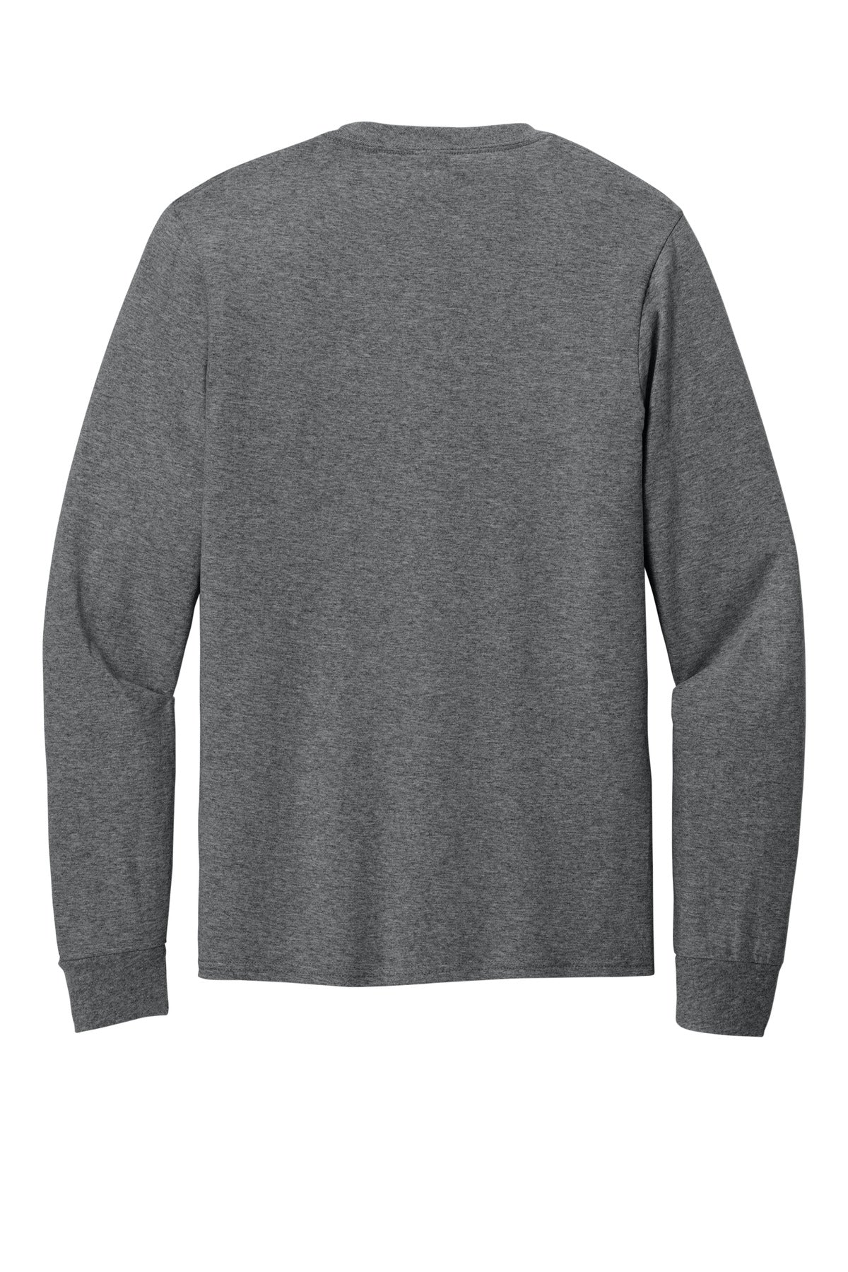 Port & Co Long Sleeve Core Cotton Tee - Graphite Heather