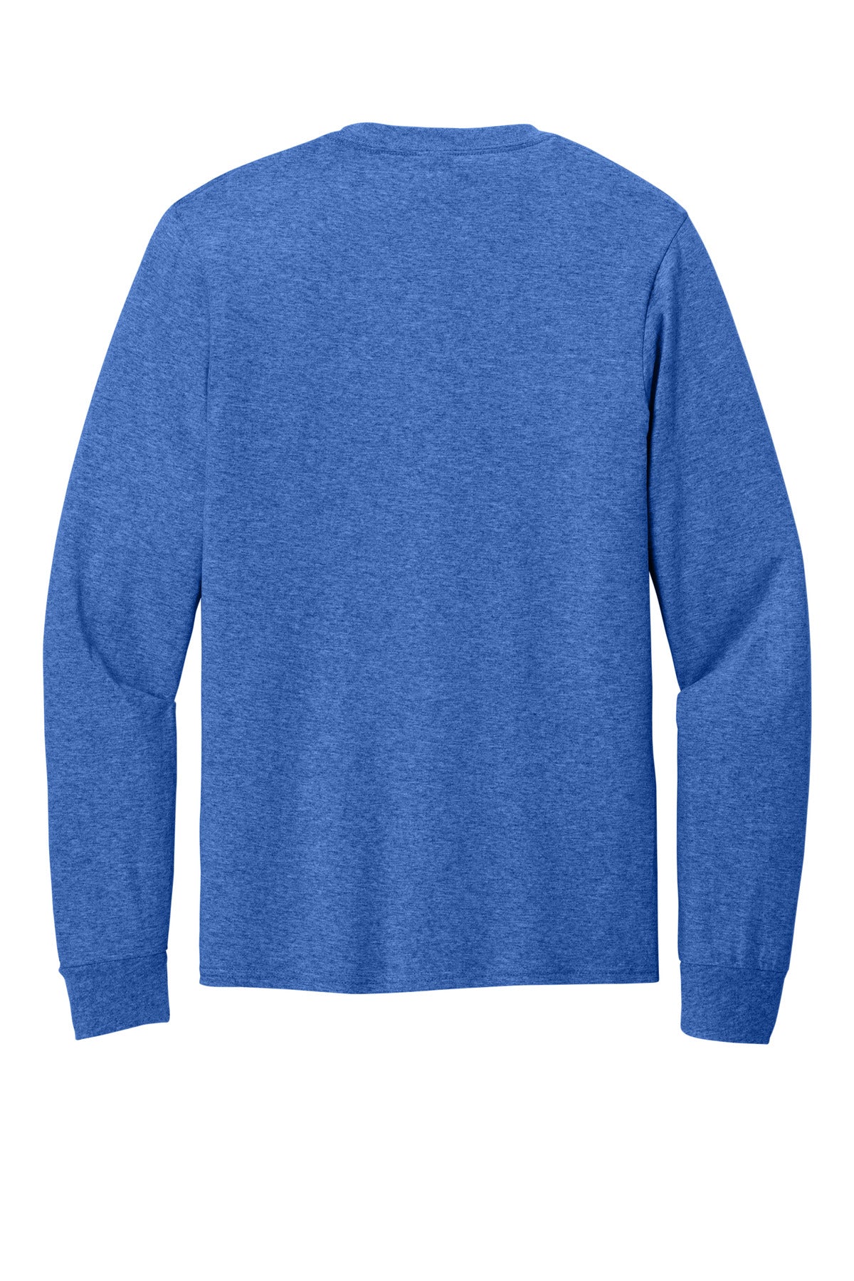 Port & Co Long Sleeve Core Cotton Tee - Heather Royal