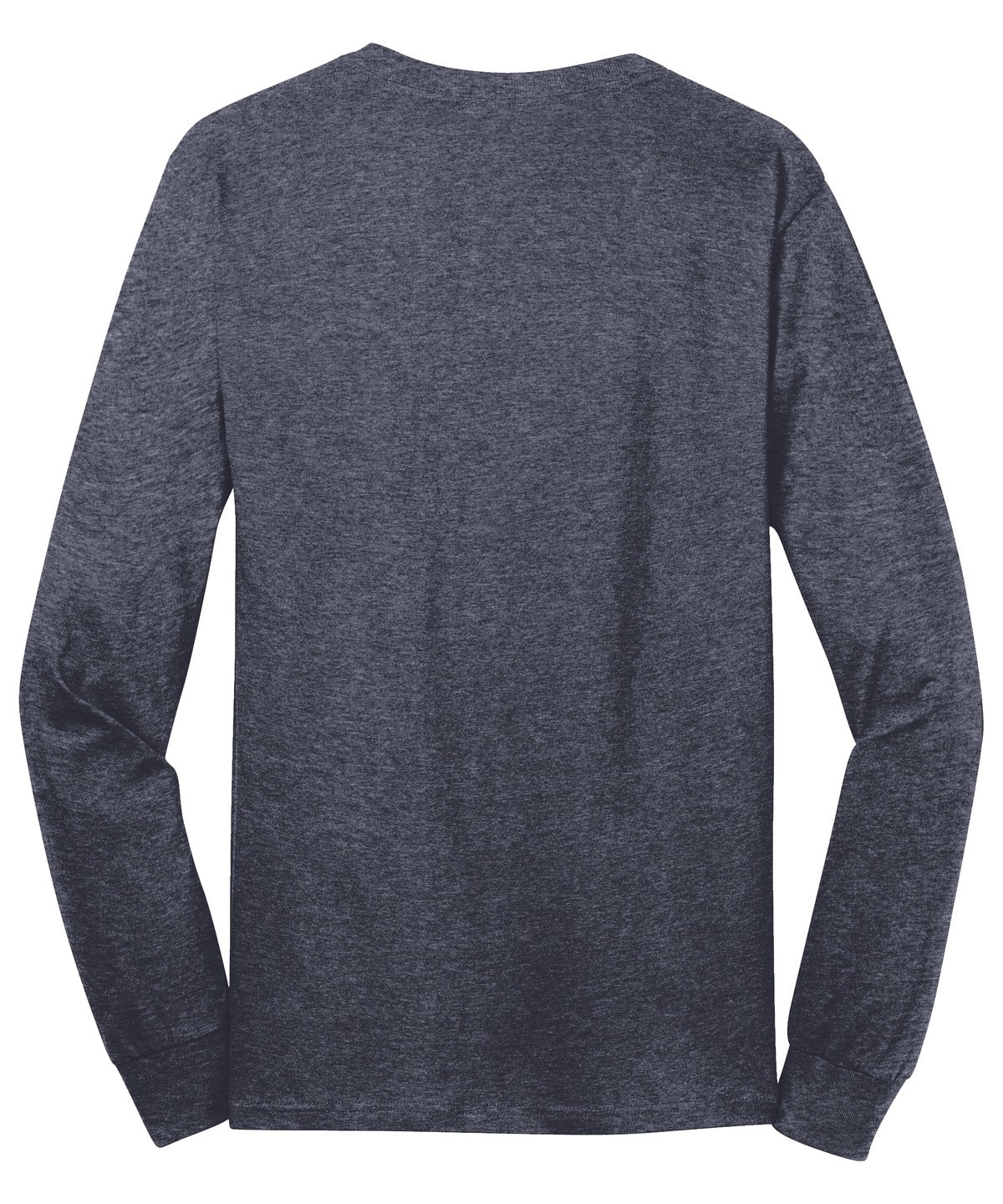 Port & Co Long Sleeve Core Cotton Tee - Heather Navy