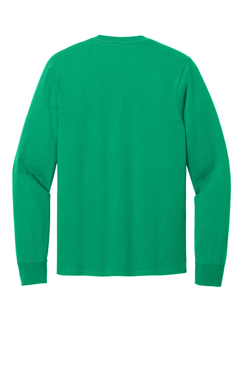 Port & Co Long Sleeve Core Cotton Tee - Kelly