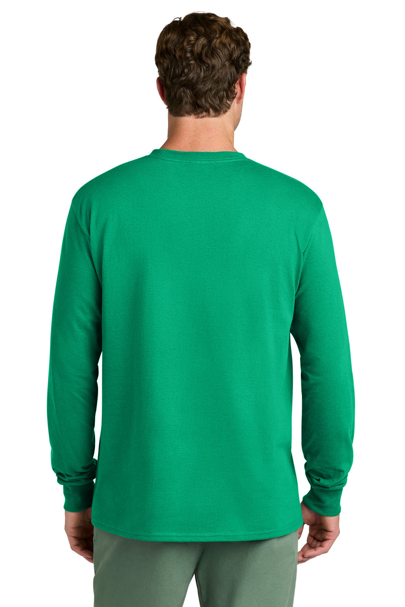 Port & Co Long Sleeve Core Cotton Tee - Kelly