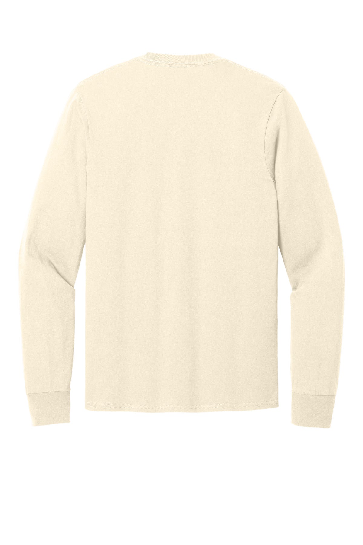 Port & Co Long Sleeve Core Cotton Tee - Natural