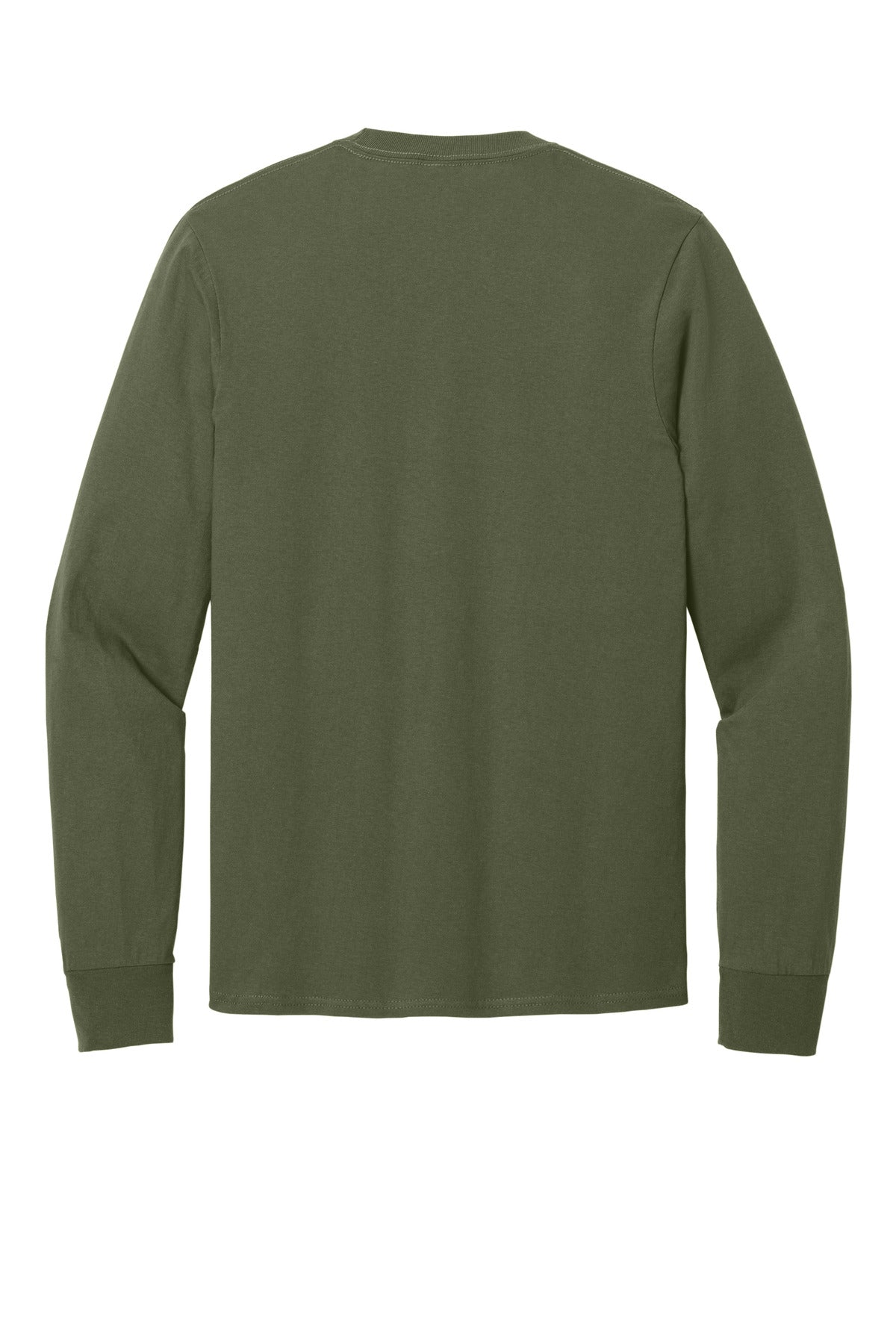 Port & Co Long Sleeve Core Cotton Tee - Olive Drab Green