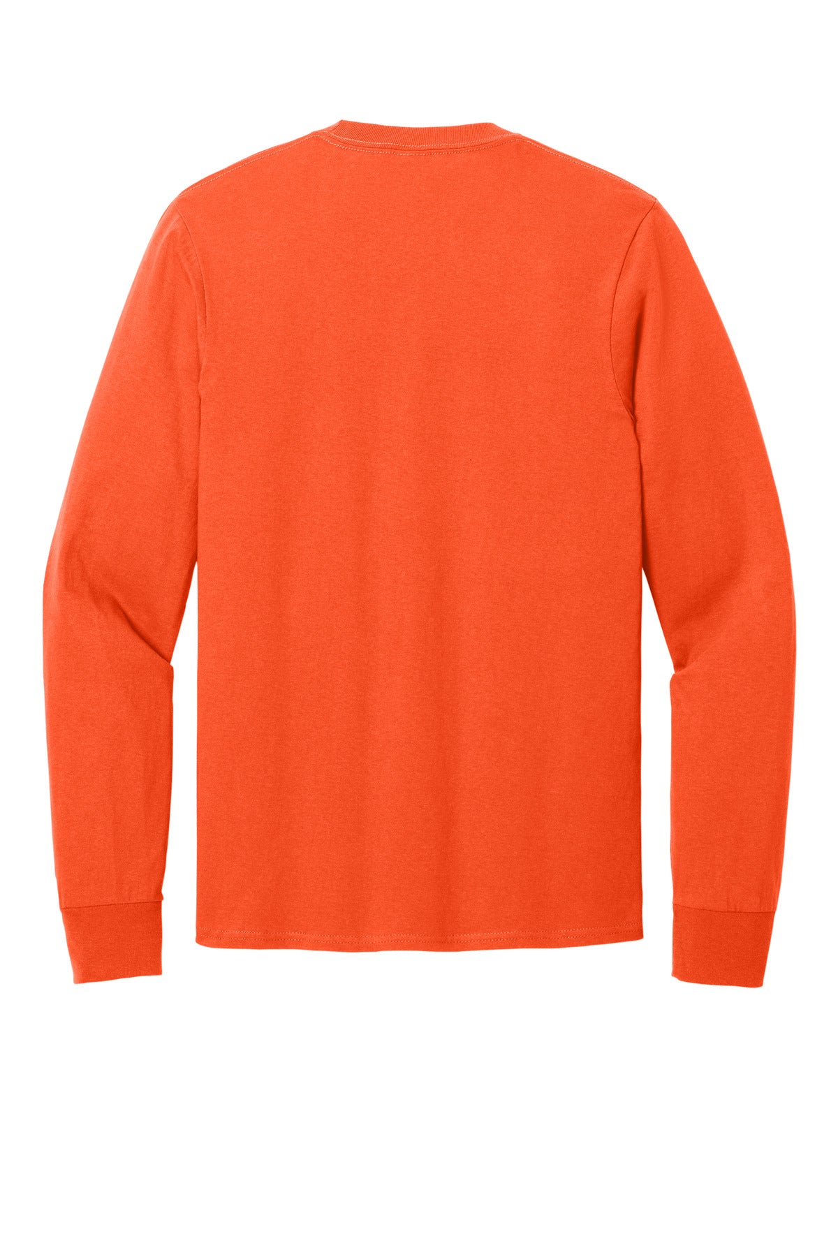Port & Co Long Sleeve Core Cotton Tee - Orange