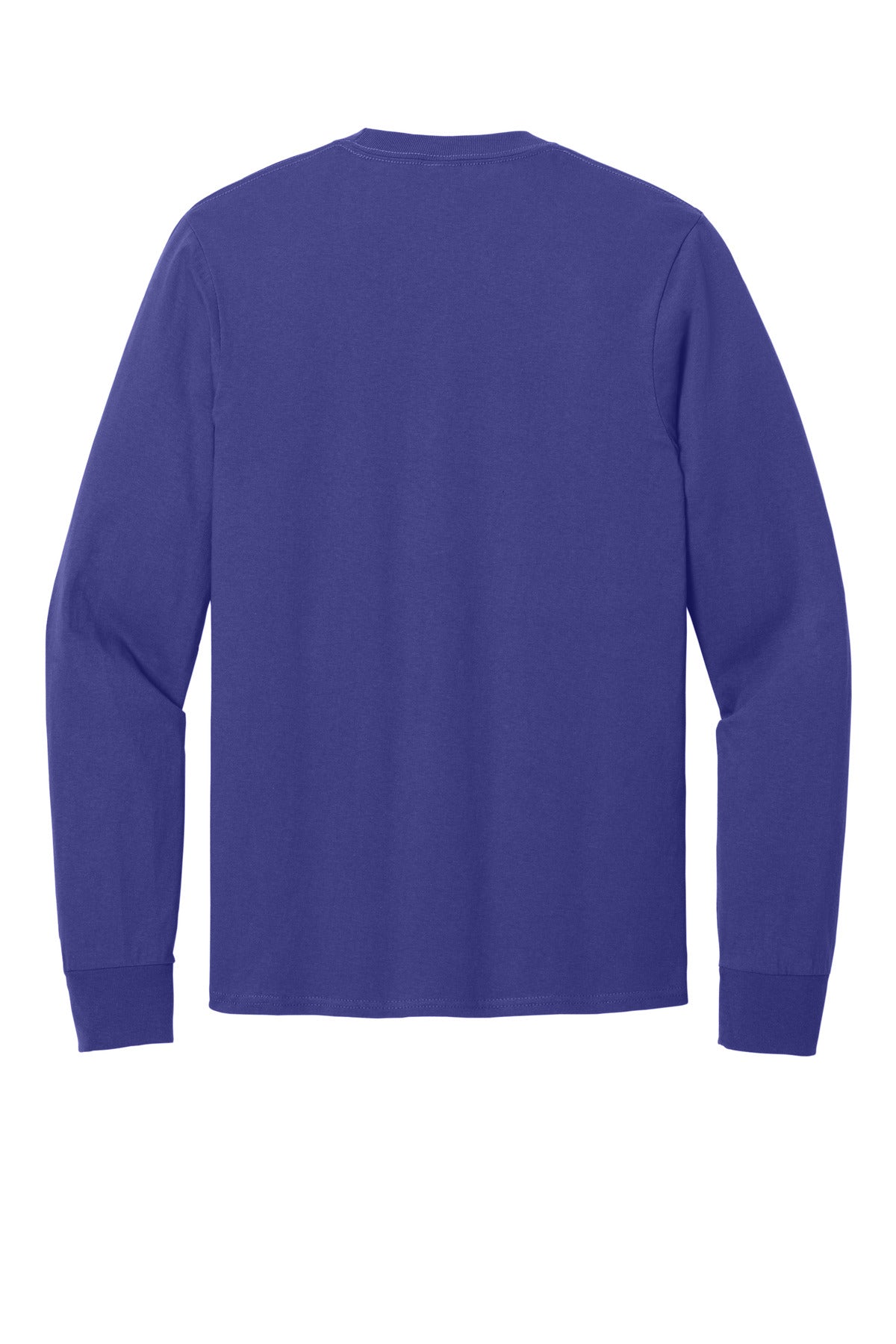 Port & Co Long Sleeve Core Cotton Tee - Purple