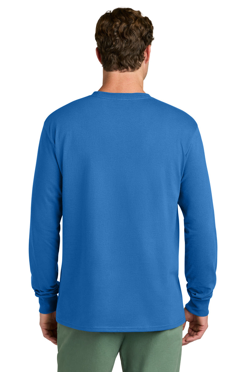 Port & Co Long Sleeve Core Cotton Tee - Royal