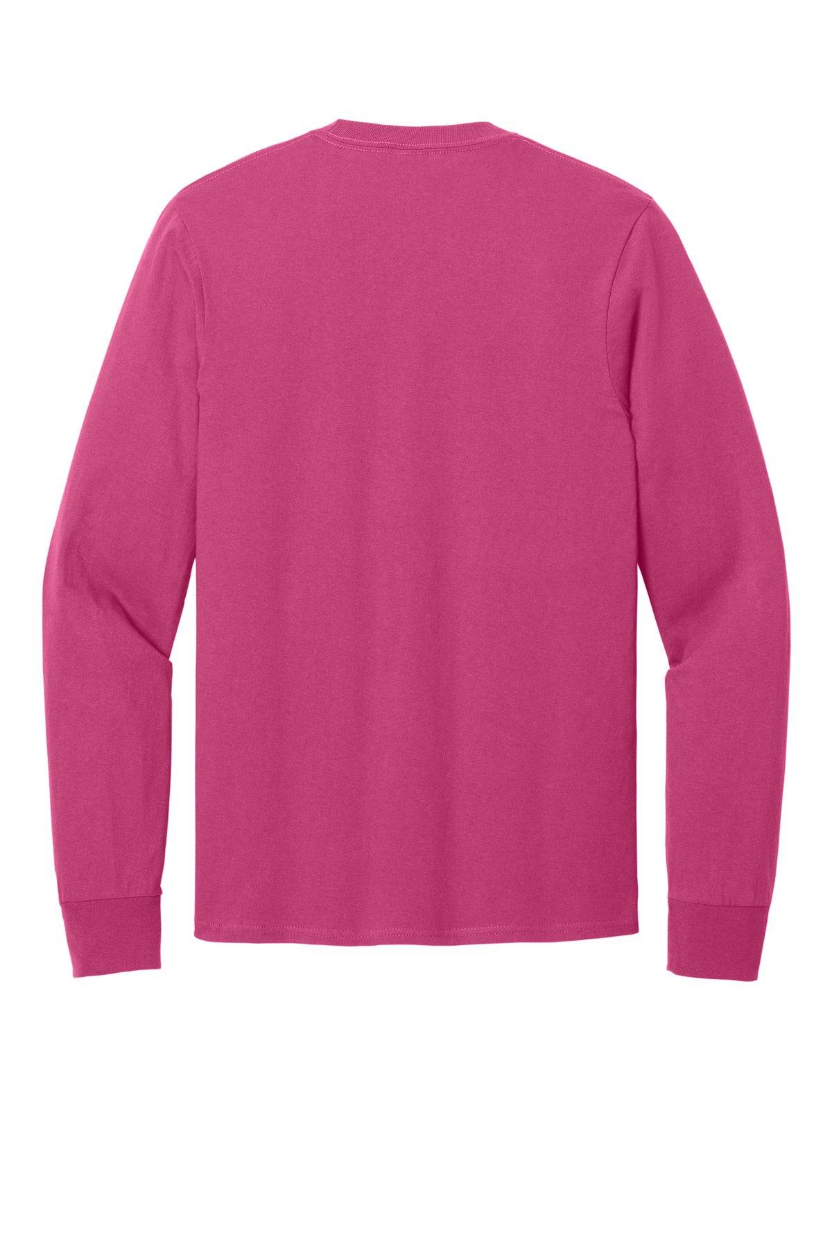 Port & Co Long Sleeve Core Cotton Tee - Sangria