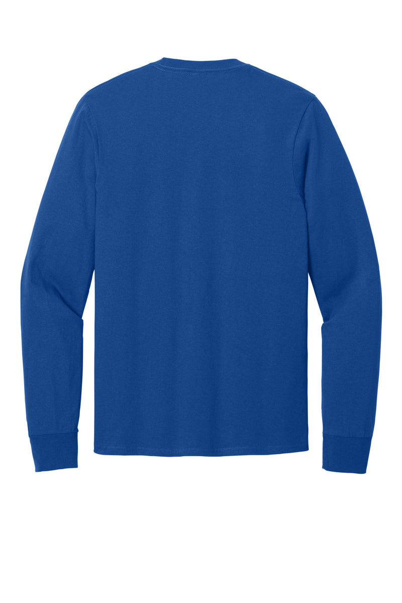 Port & Co Long Sleeve Core Cotton Tee - True Royal