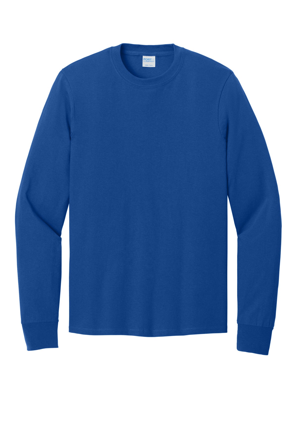 Port & Co Long Sleeve Core Cotton Tee - True Royal