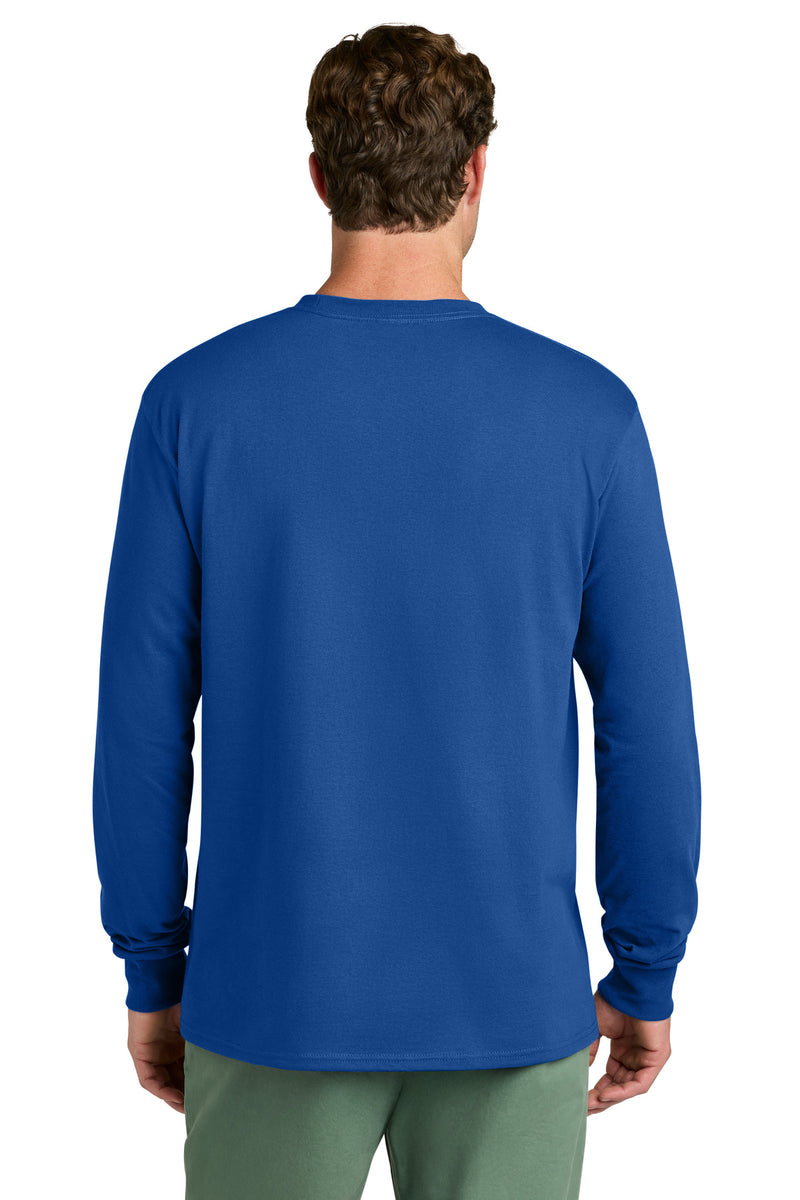 Port & Co Long Sleeve Core Cotton Tee - True Royal