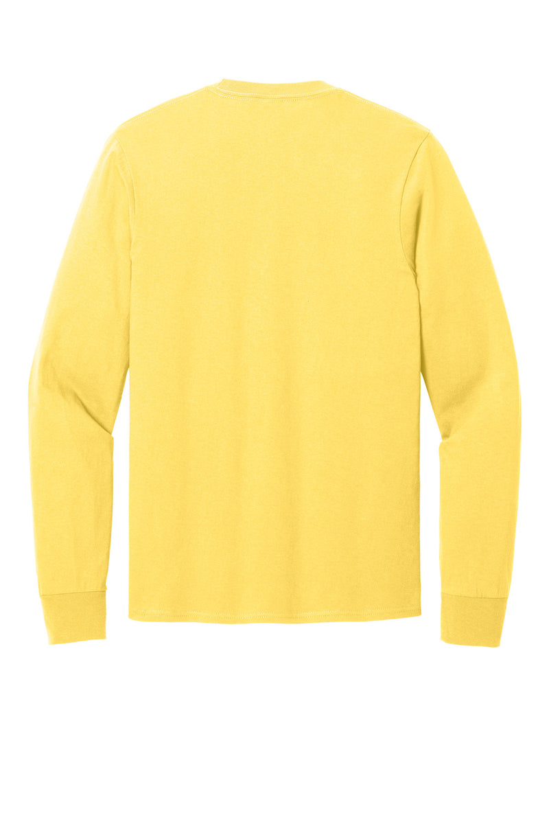Port & Co Long Sleeve Core Cotton Tee - Yellow