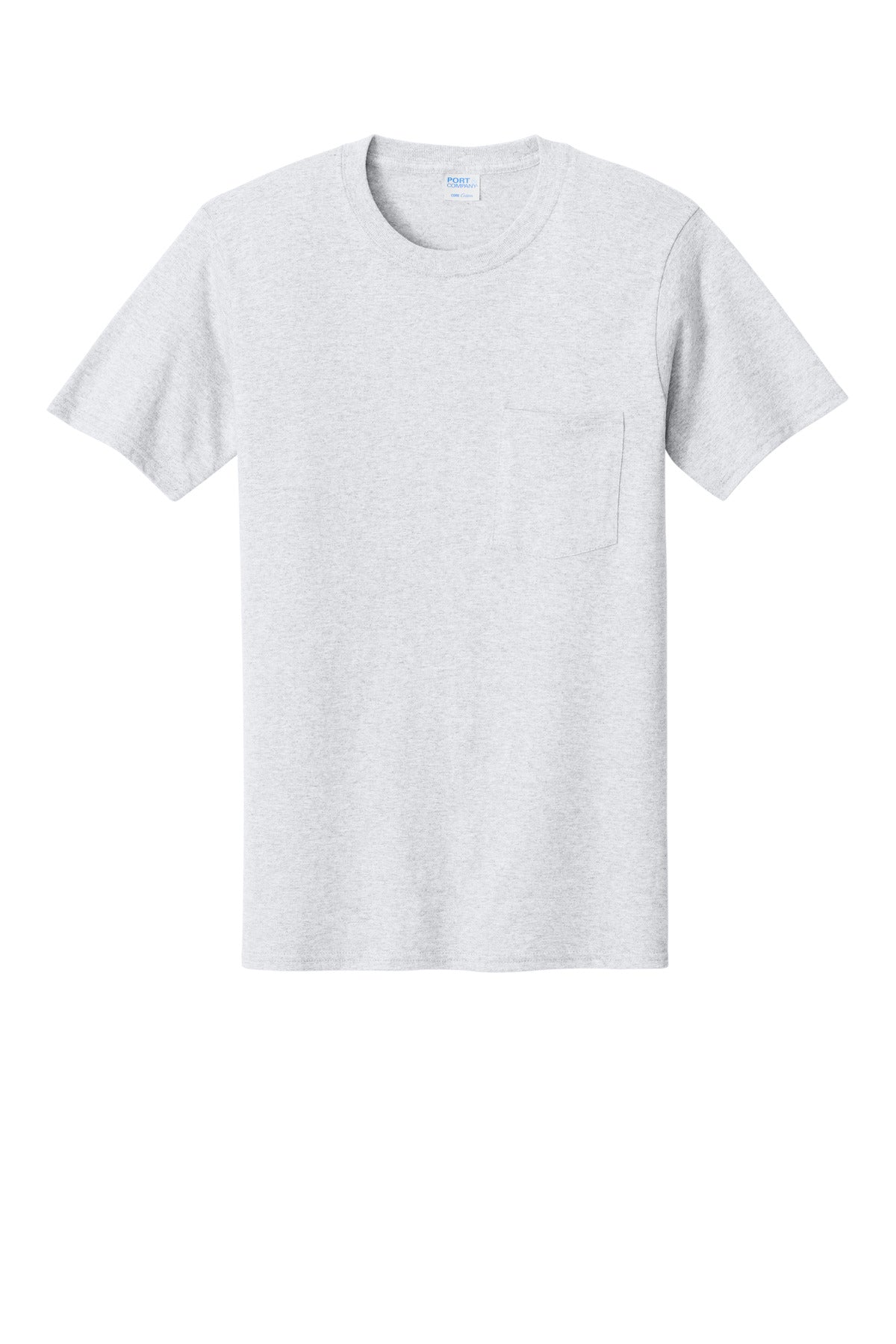 Port & Co Core Cotton Pocket Tee - Ash