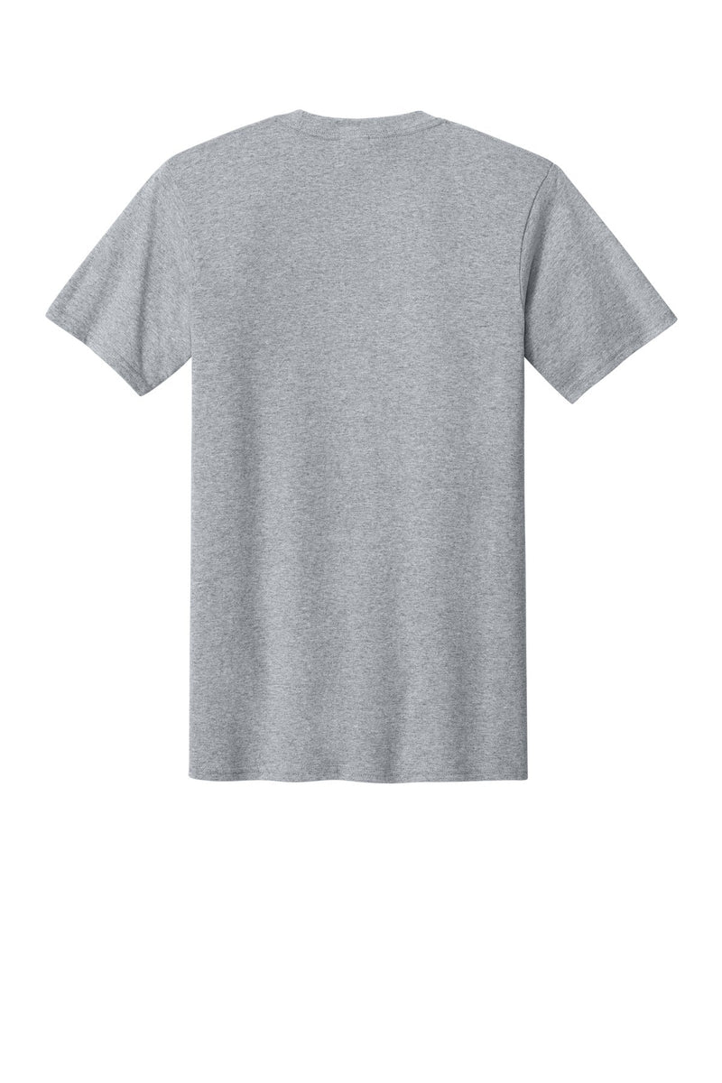 Port & Co Core Cotton Pocket Tee - Athletic Heather flat back