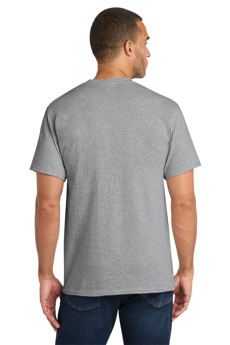 Port & Co Core Cotton Pocket Tee - Athletic Heather