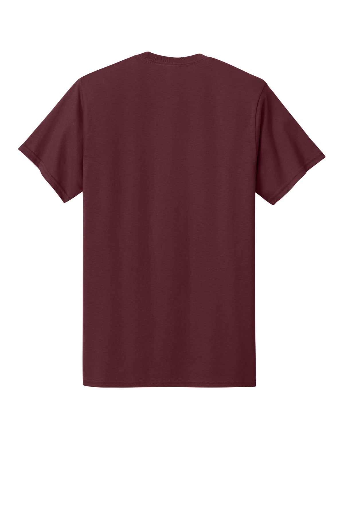 Port & Co Core Cotton Pocket Tee - Athletic Maroon