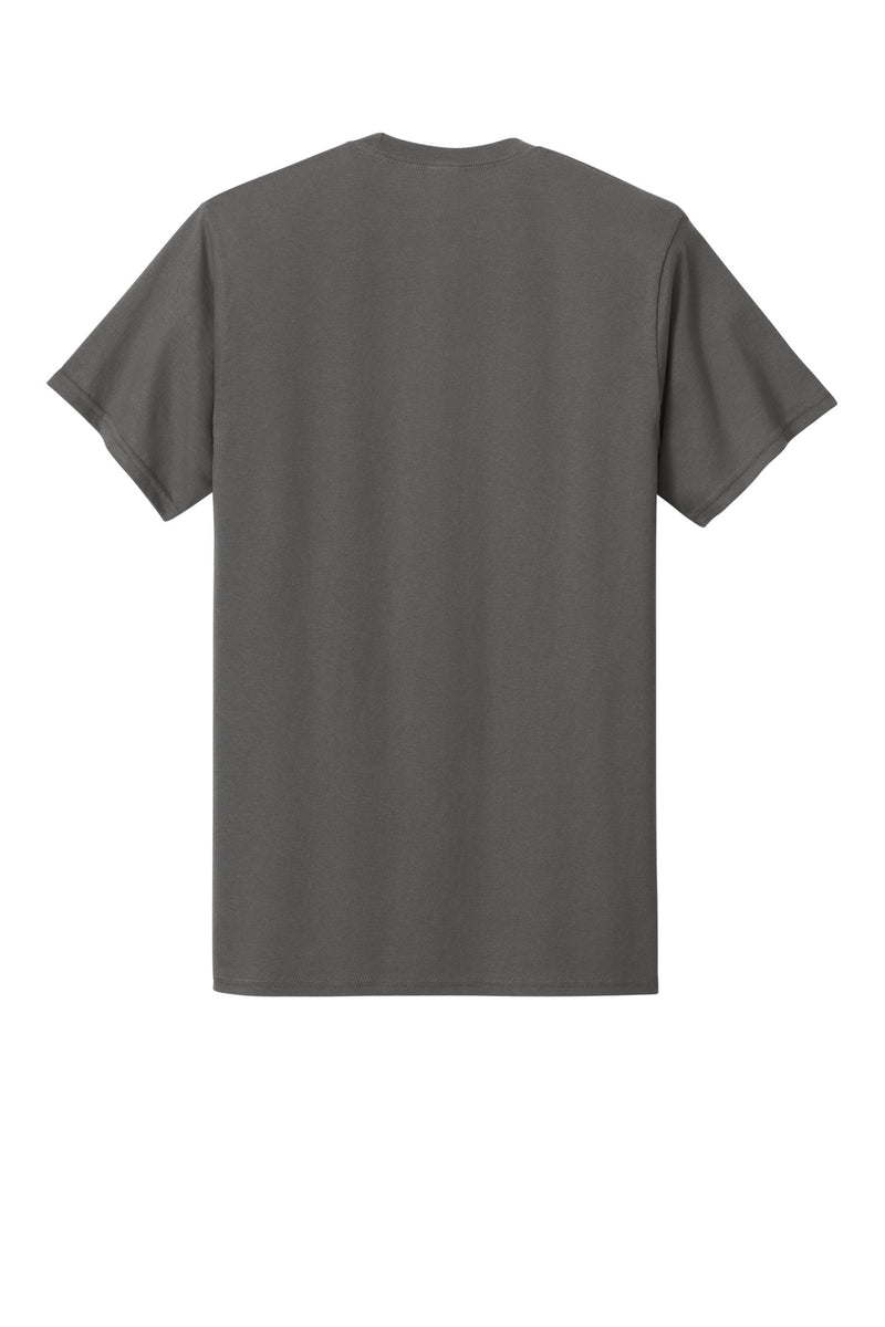 Port & Co Core Cotton Pocket Tee - Charcoal