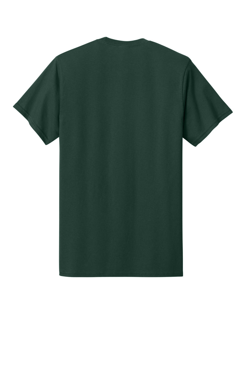 Port & Co Core Cotton Pocket Tee - Dark Green