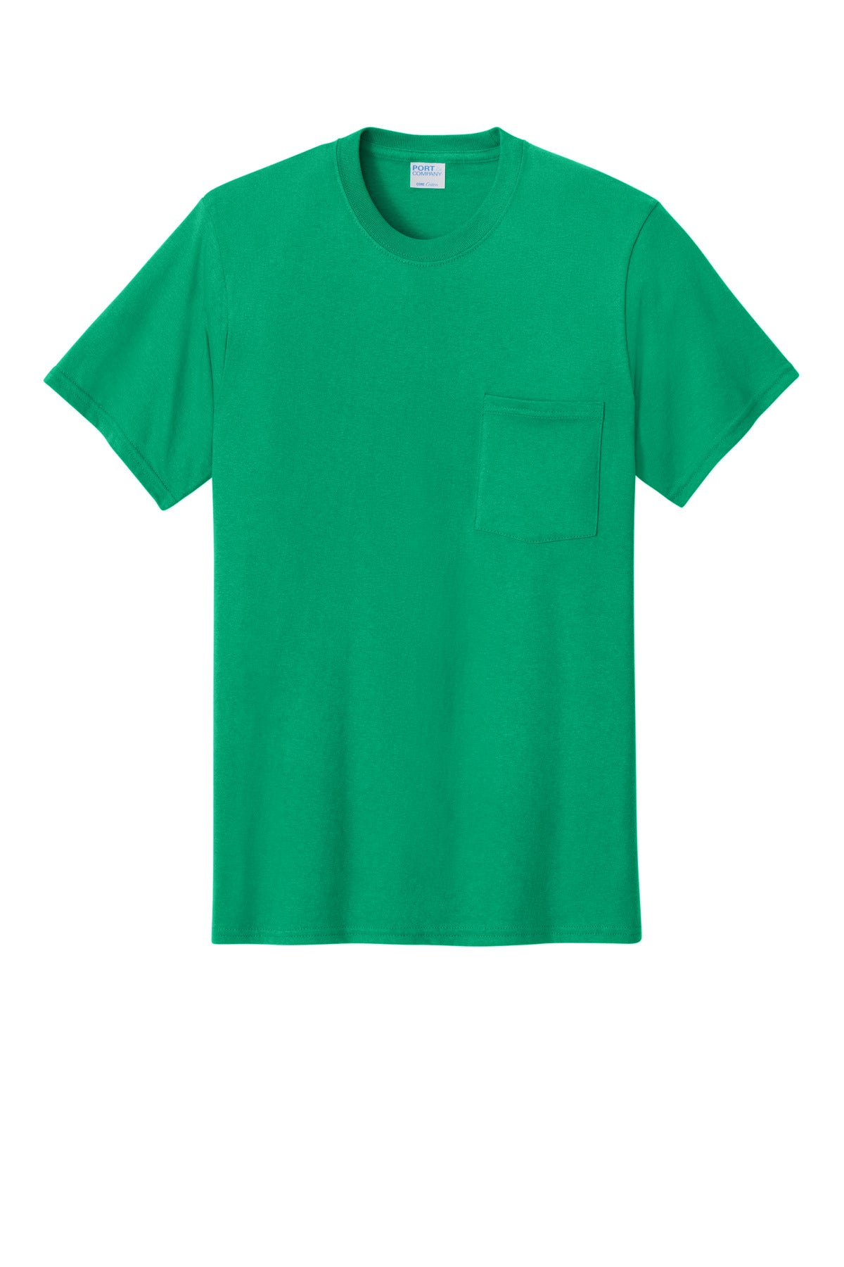 Port & Co Core Cotton Pocket Tee - Kelly