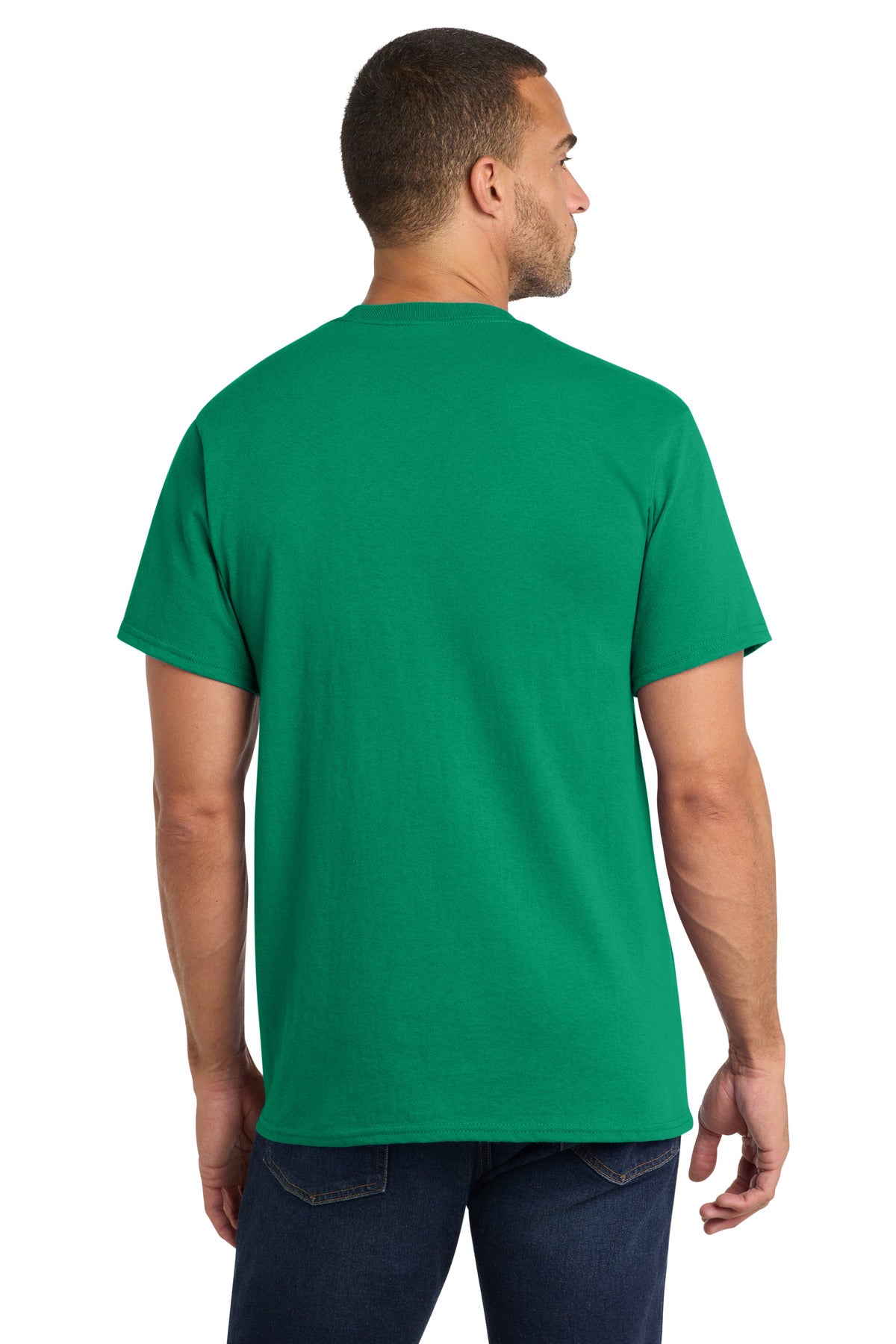 Port & Co Core Cotton Pocket Tee - Kelly