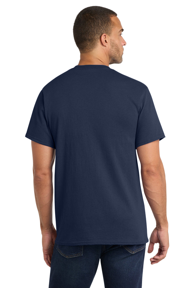 Port & Co Core Cotton Pocket Tee - Navy