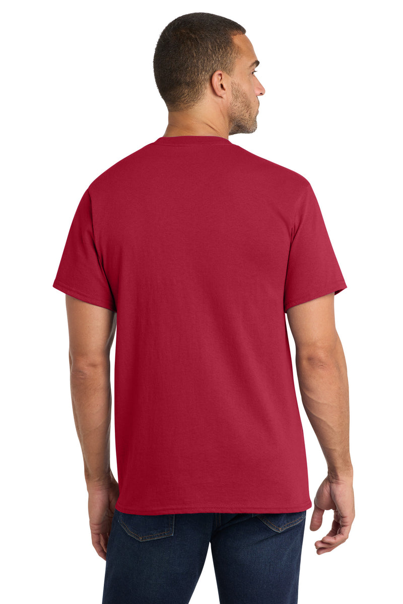 Port & Co Core Cotton Pocket Tee - Red