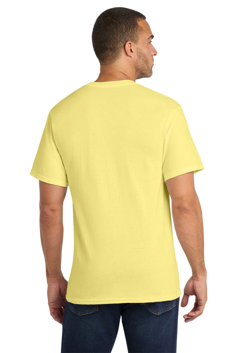 Port & Co Core Cotton Pocket Tee - Yellow
