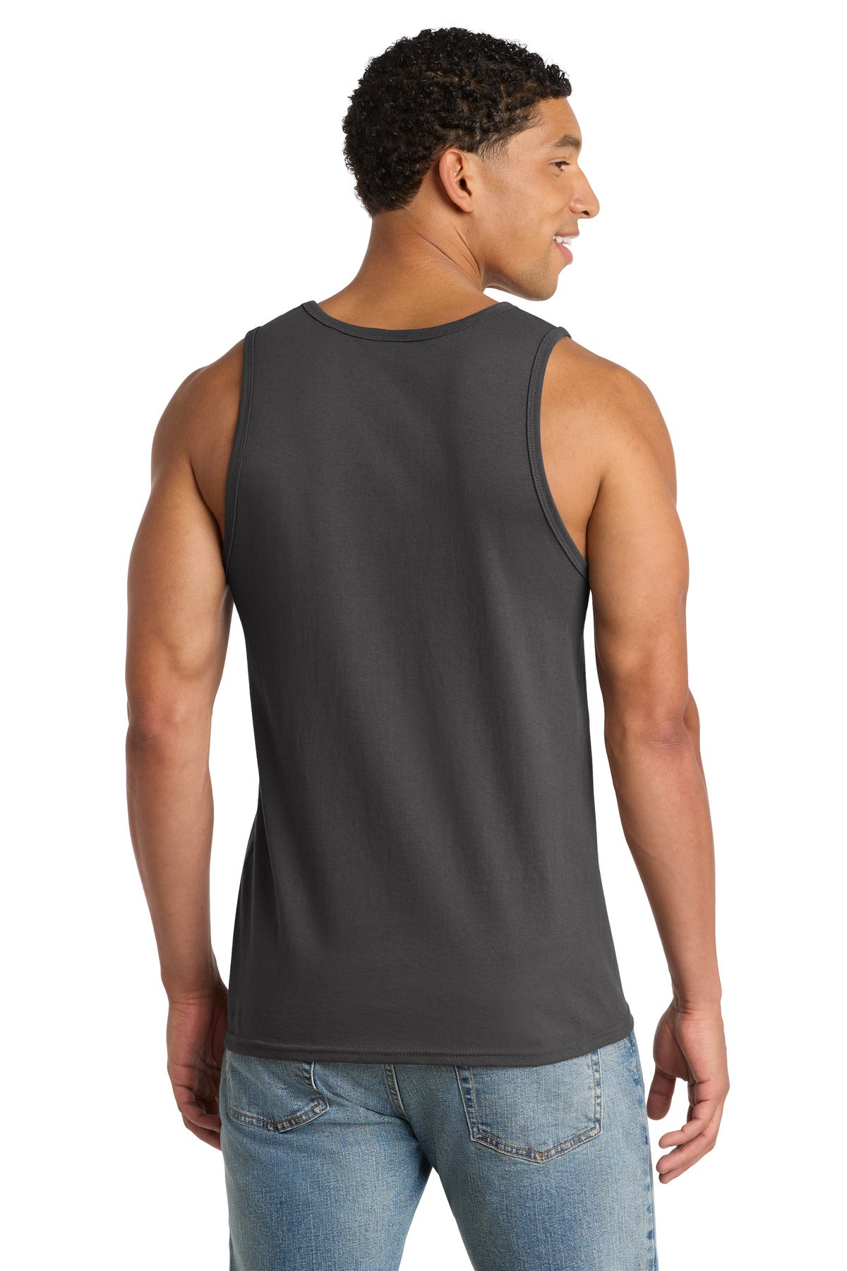 Port & Co Core Cotton Tank Top - Charcoal