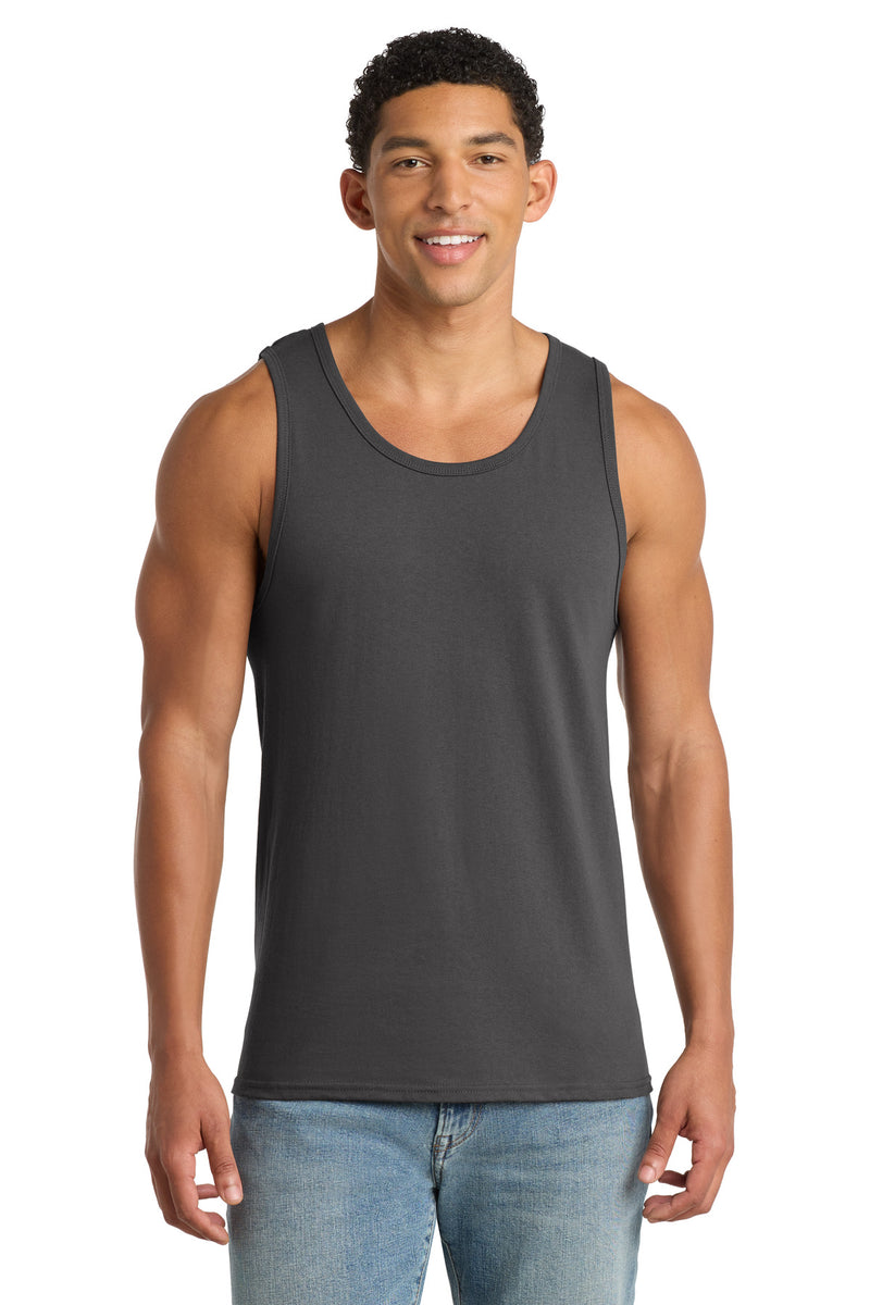 Port & Co Core Cotton Tank Top - Charcoal