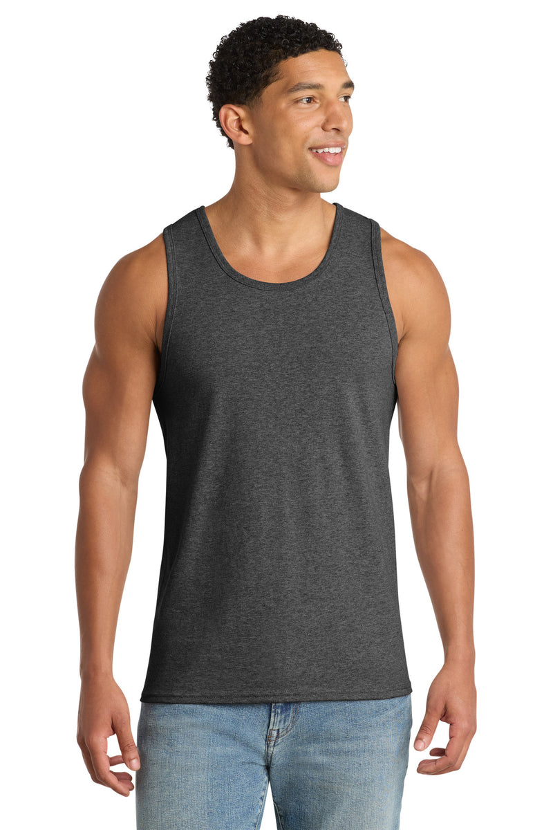 Port & Co Core Cotton Tank Top - Dark Heather Grey