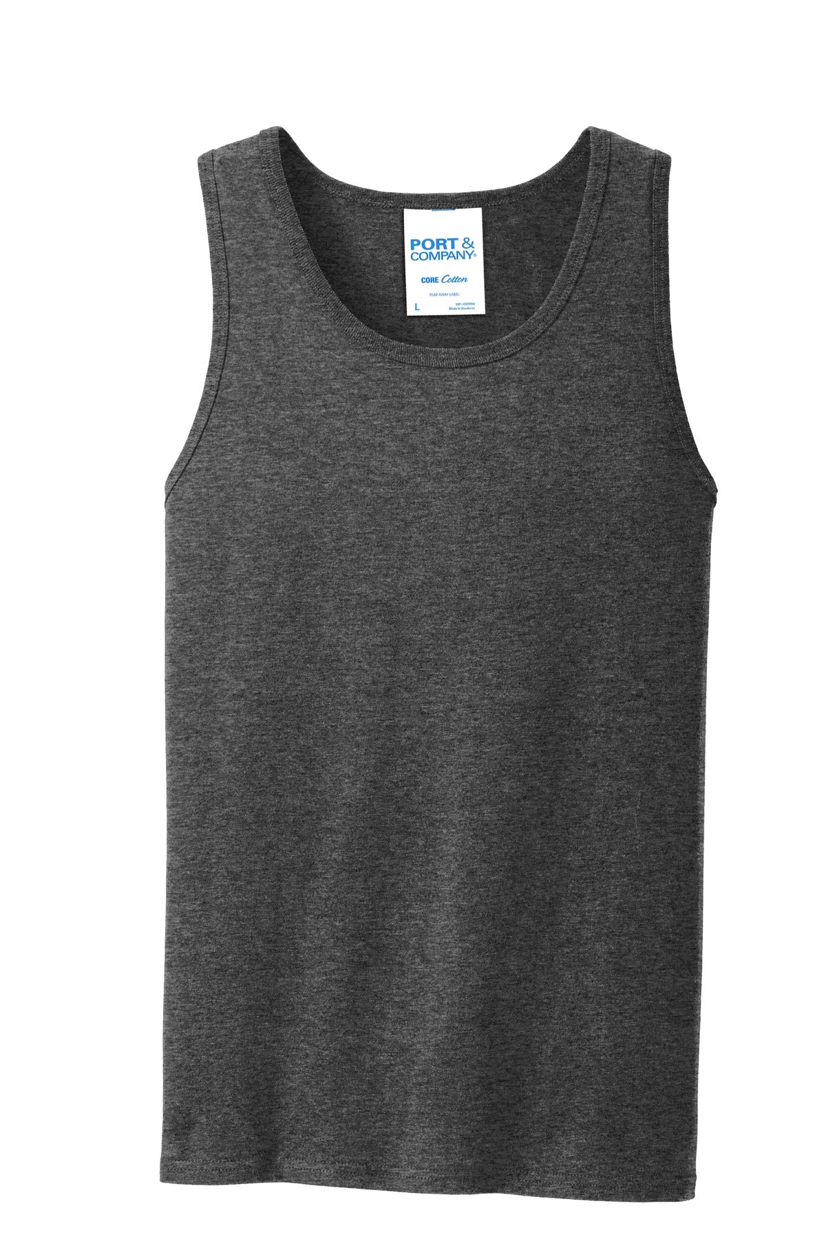 Port & Co Core Cotton Tank Top - Dark Heather Grey