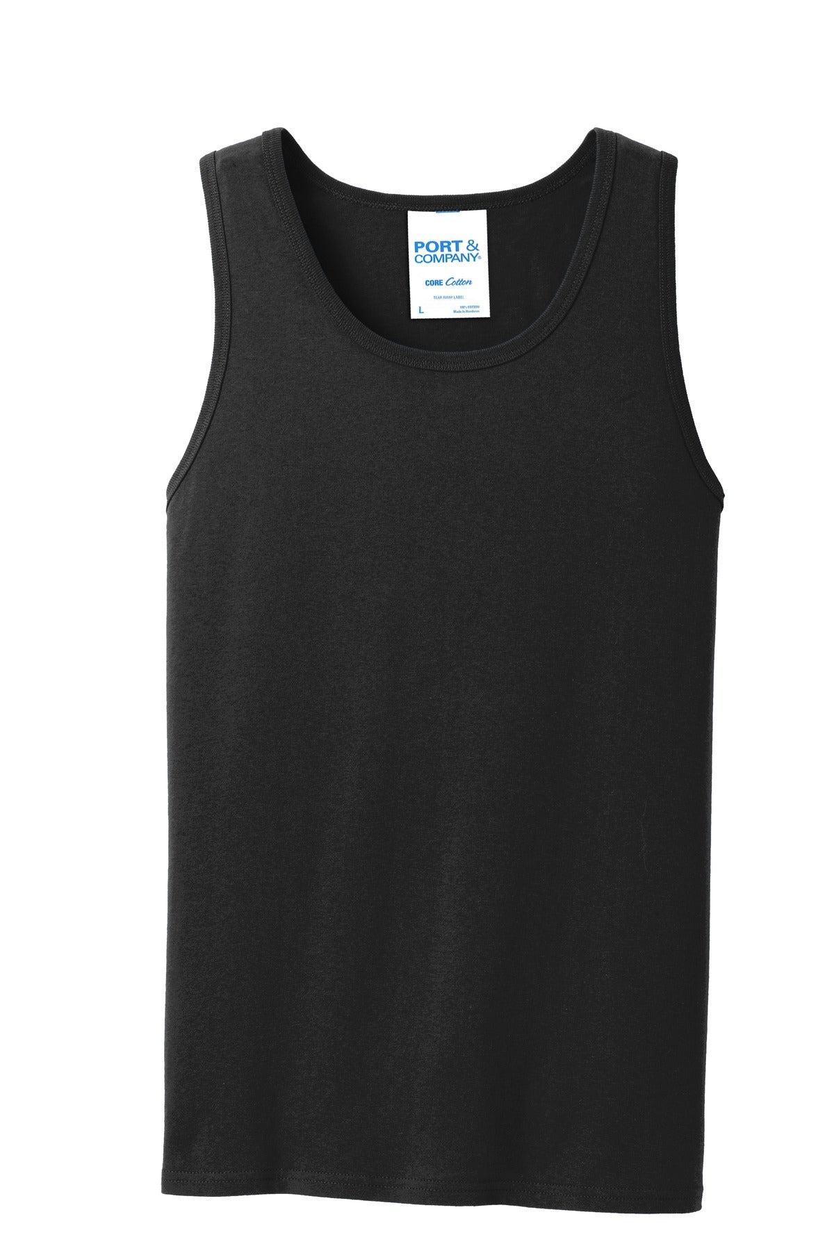 Port & Co Core Cotton Tank Top - Jet Black