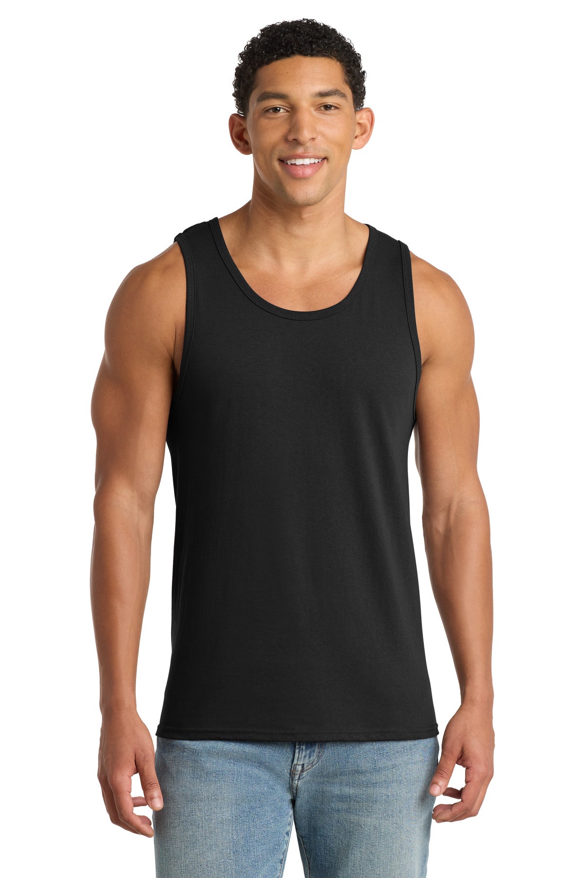 Port & Co Core Cotton Tank Top - Jet Black