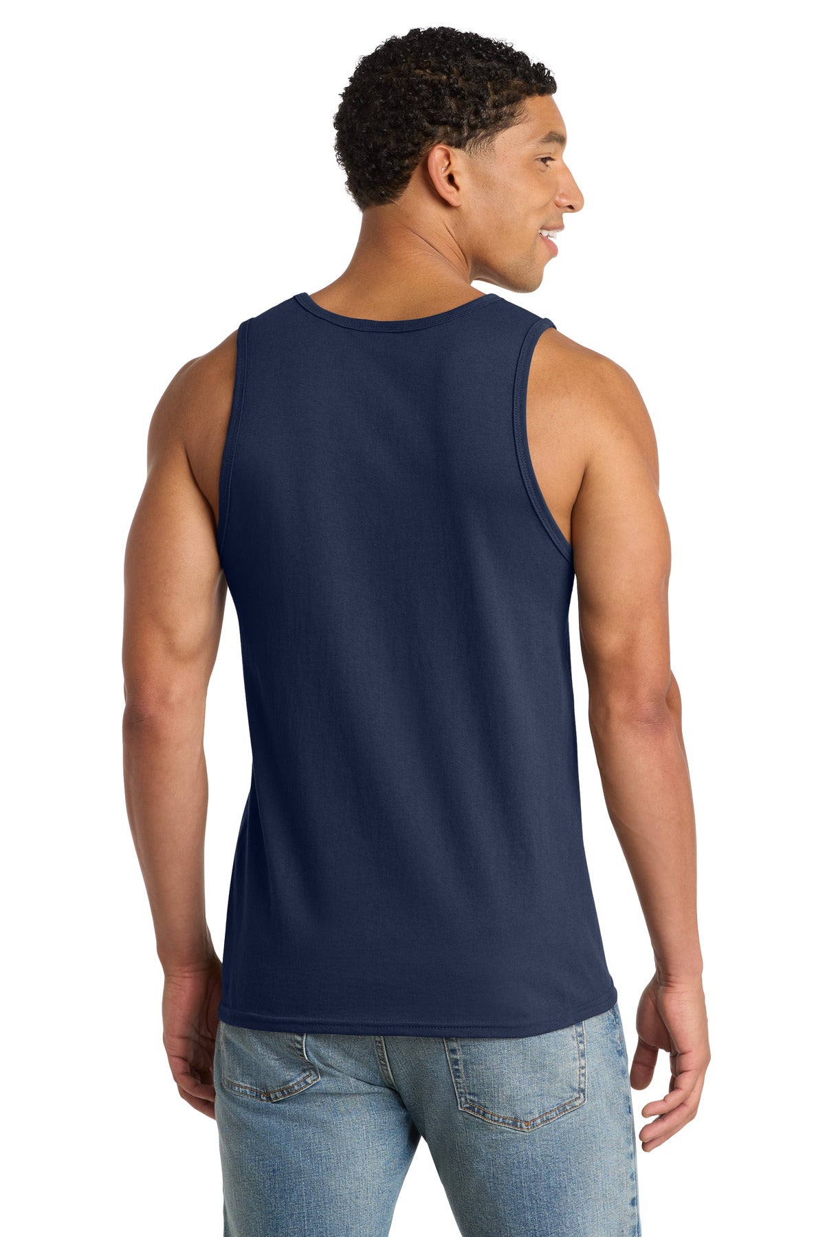 Port & Co Core Cotton Tank Top - Navy