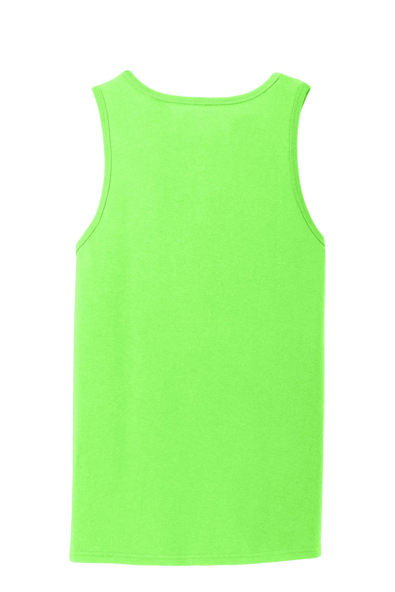 Port & Co Core Cotton Tank Top - Neon Green