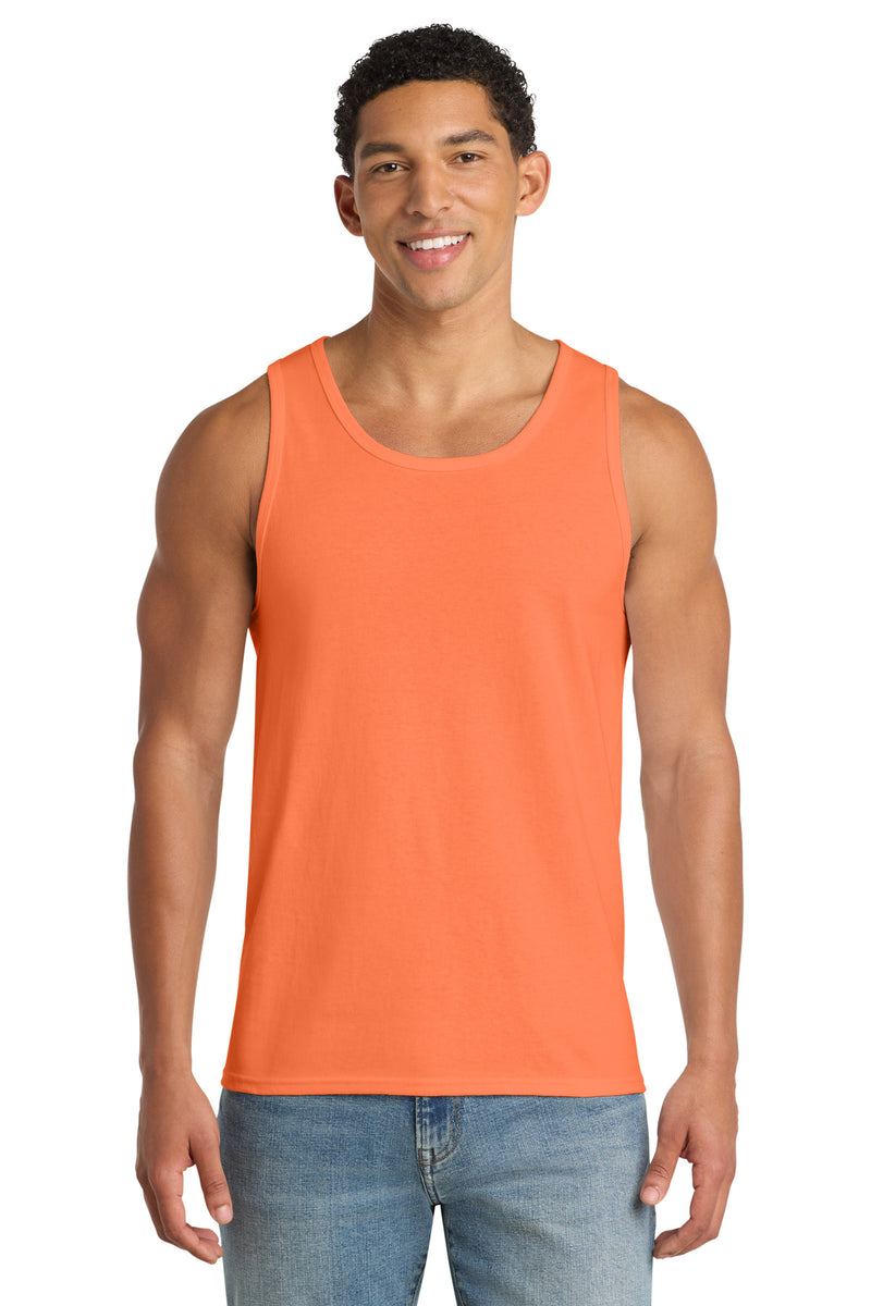 Port & Co Core Cotton Tank Top - Neon Orange