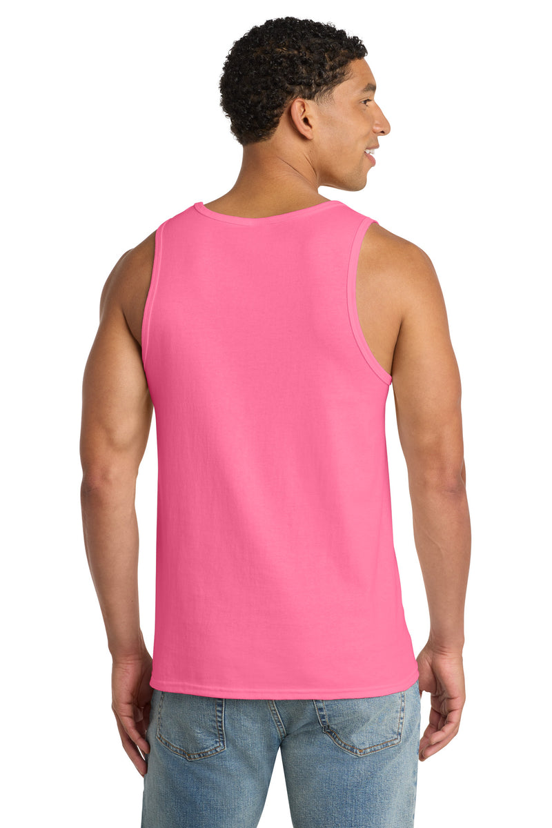 Port & Co Core Cotton Tank Top - Neon Pink