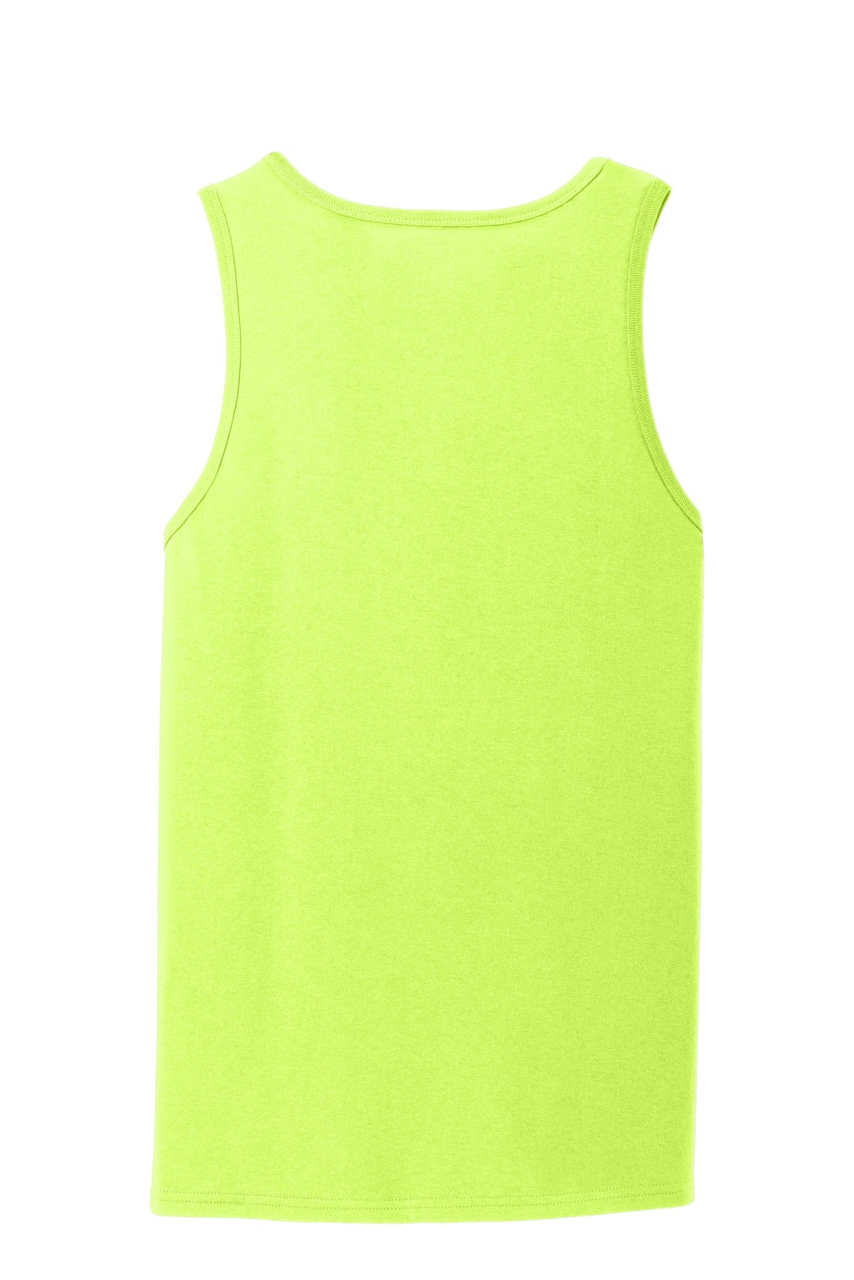 Port & Co Core Cotton Tank Top - Neon Yellow