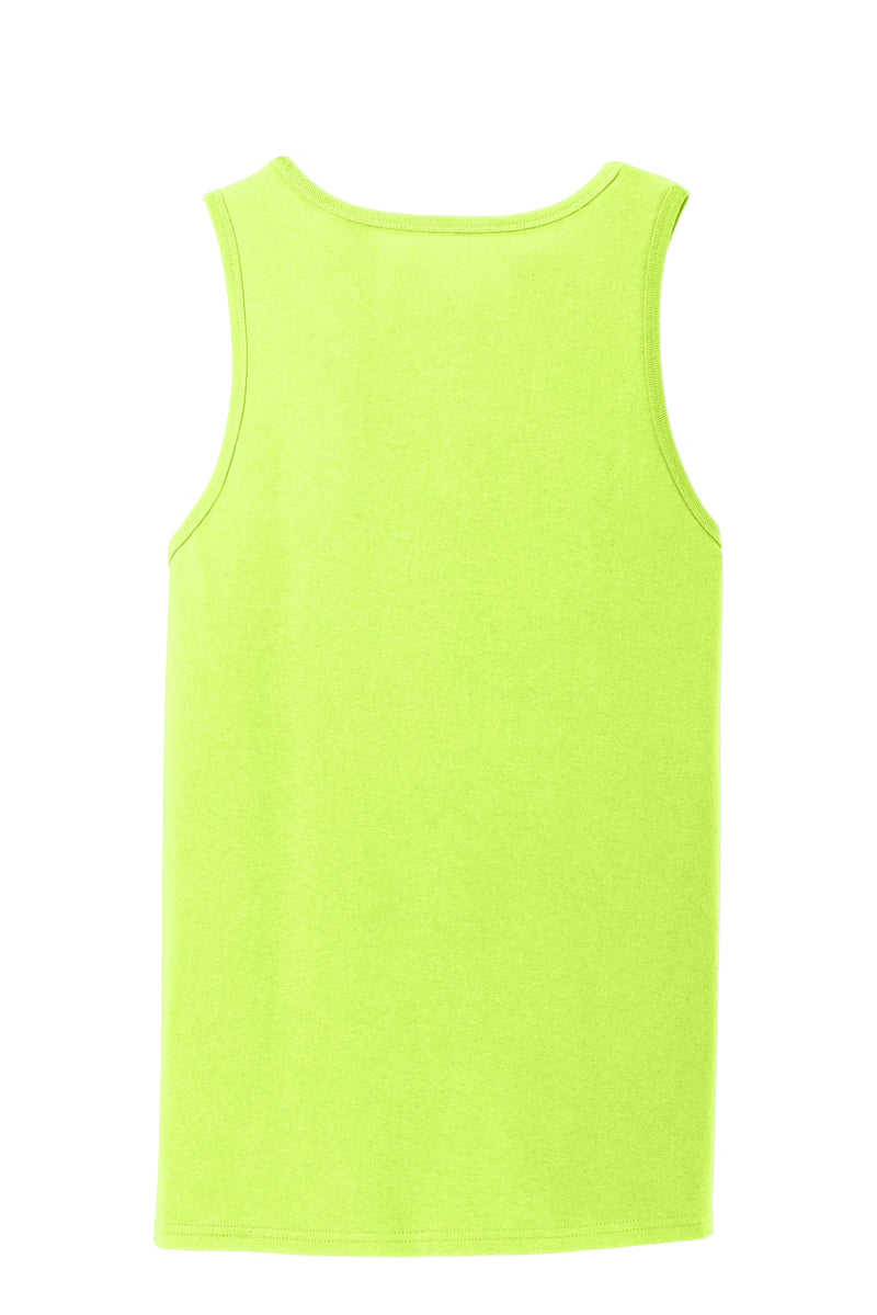 Port & Co Core Cotton Tank Top - Neon Yellow